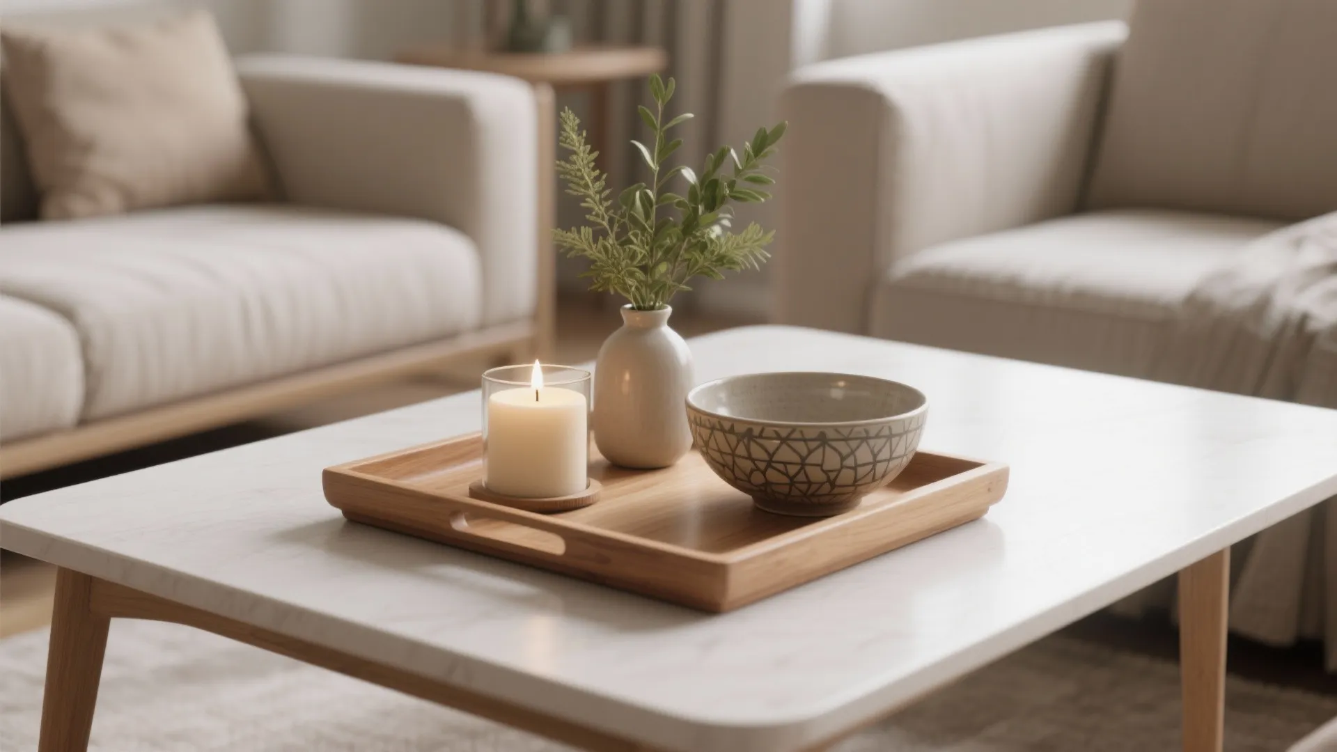 1. Minimalist Tray Styling