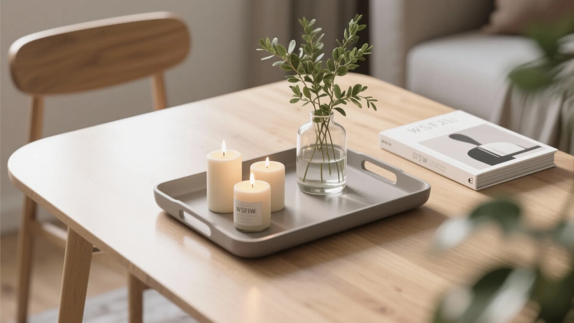 1. Minimalist Tray Styling