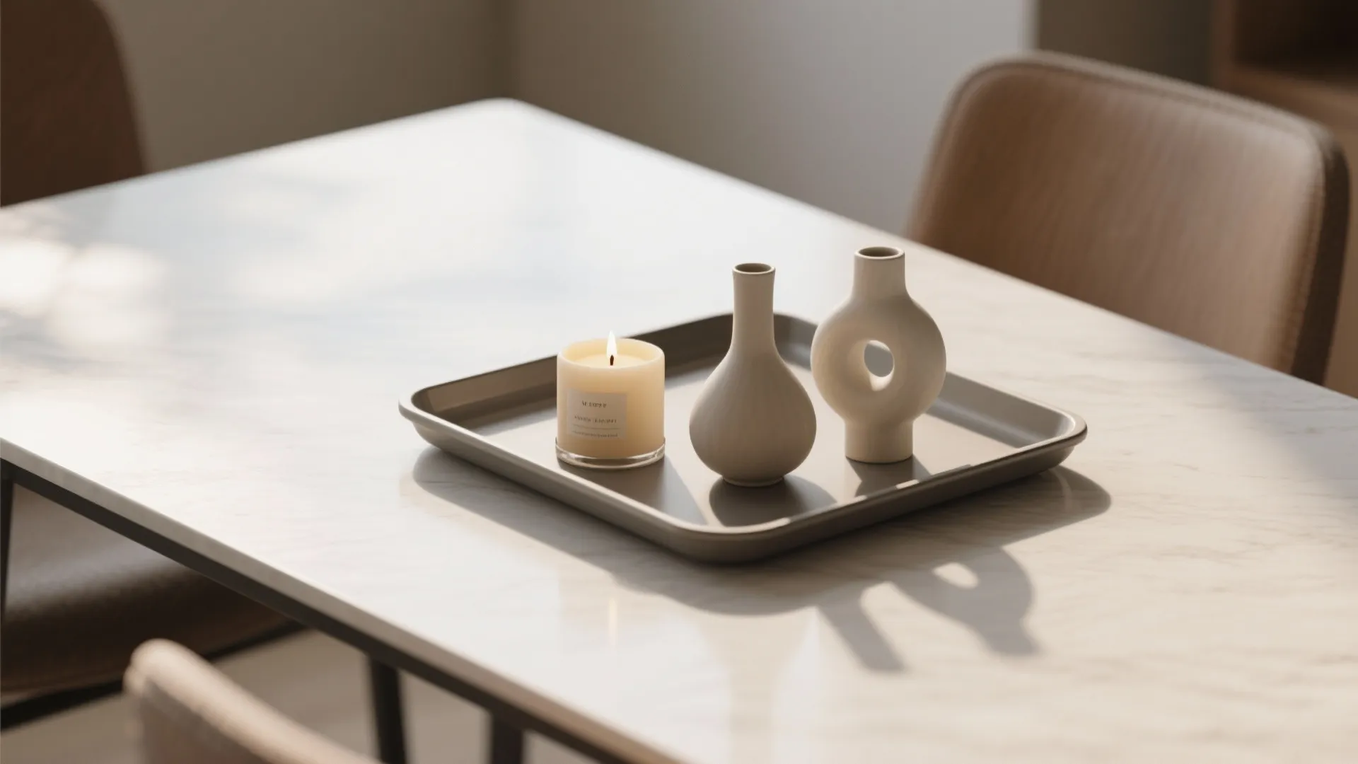 5. Minimalist Tray Styling