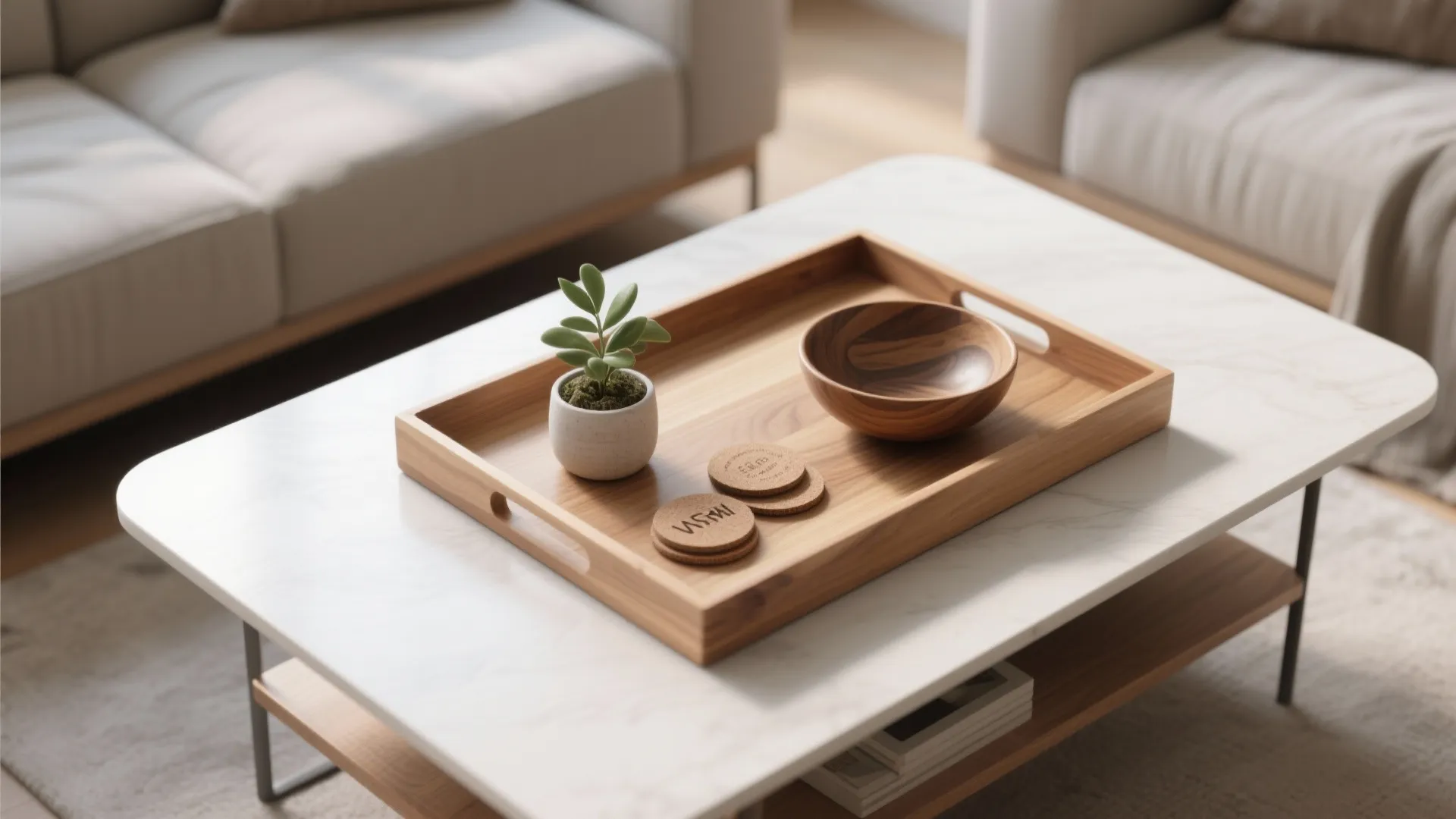 Minimalist Tray Arrangement