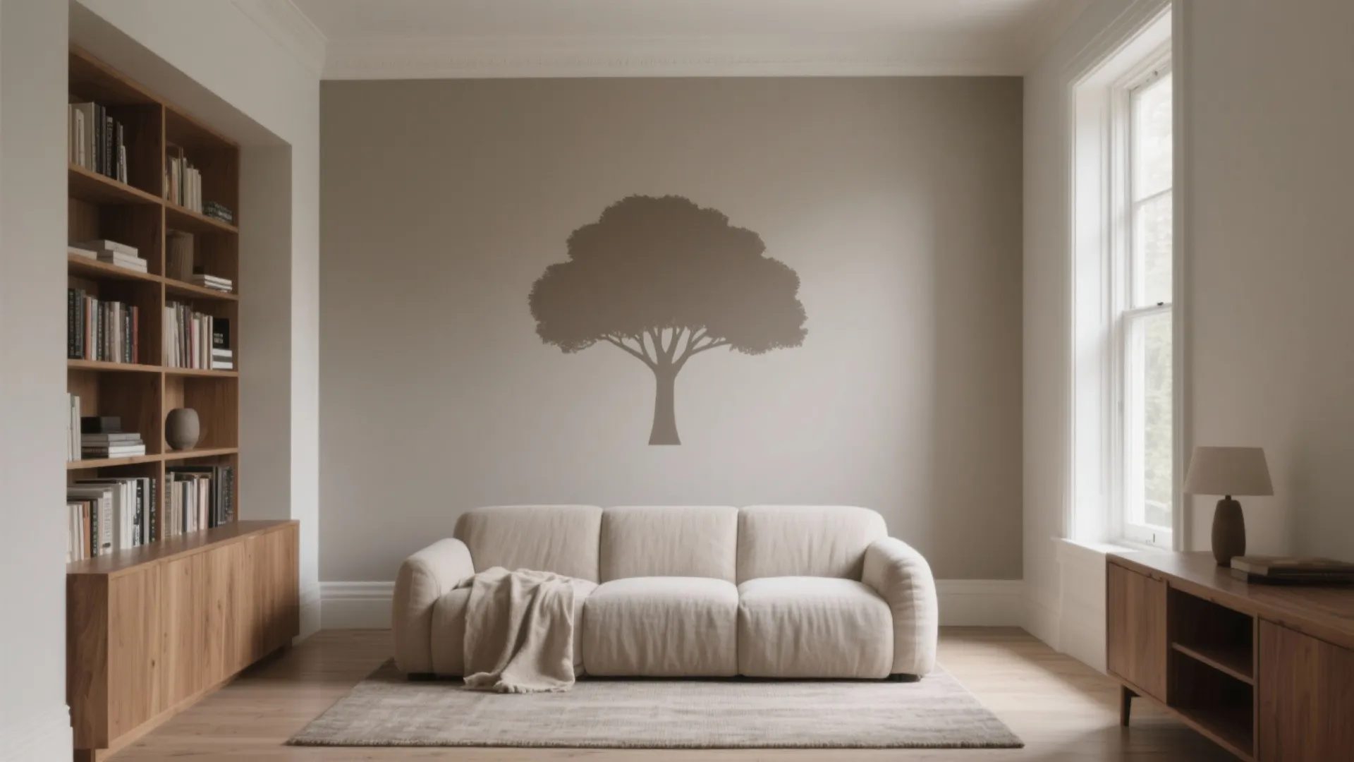 Minimalist Tree Silhouette Accent