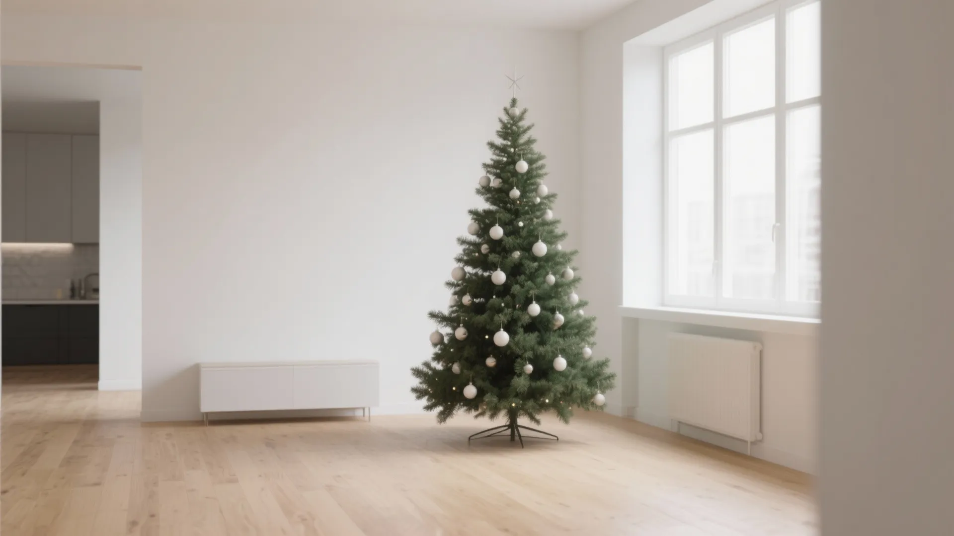 1. A Minimalist Christmas Tree Corner