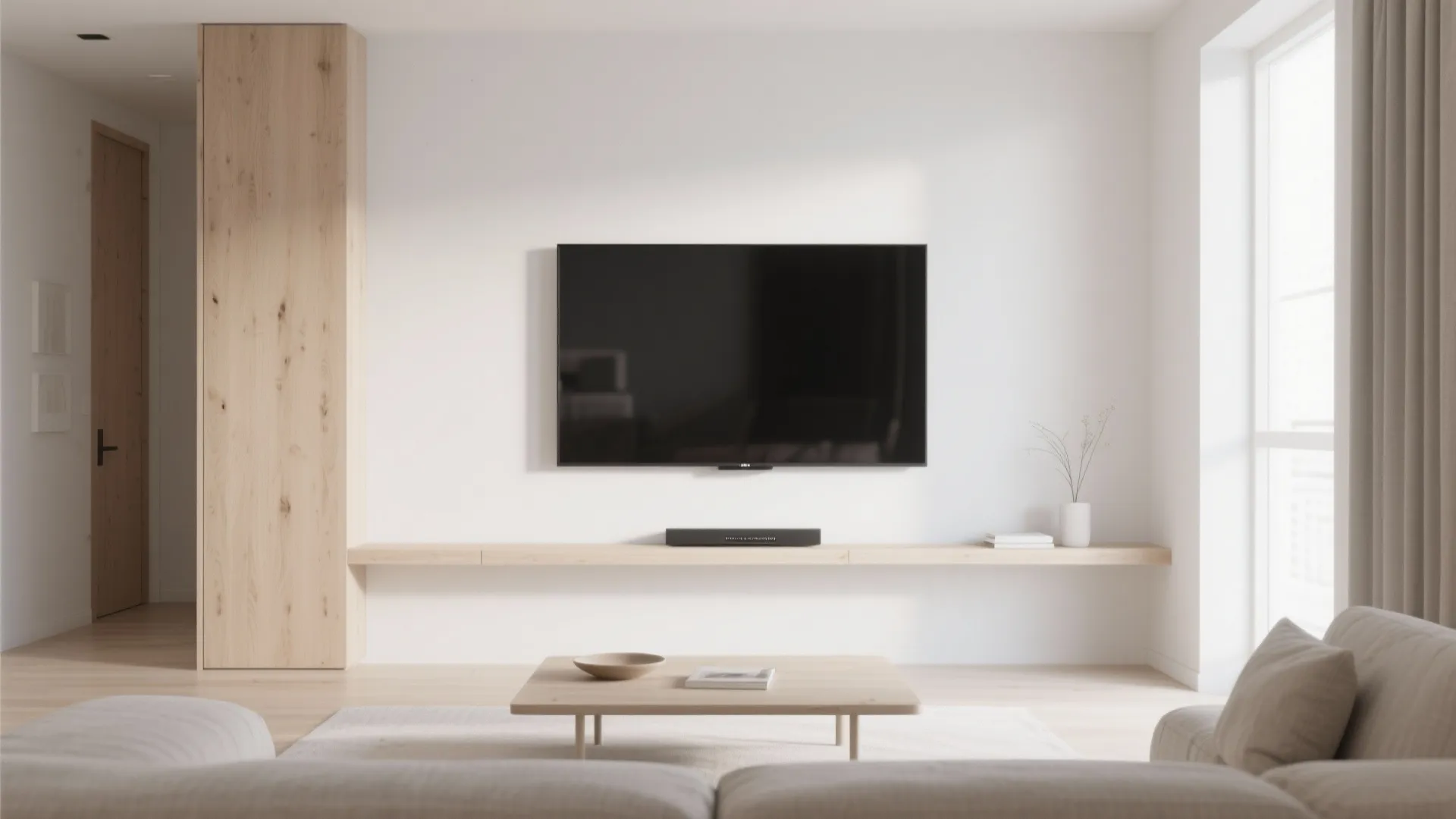 Minimalist Floating Shelf Setup