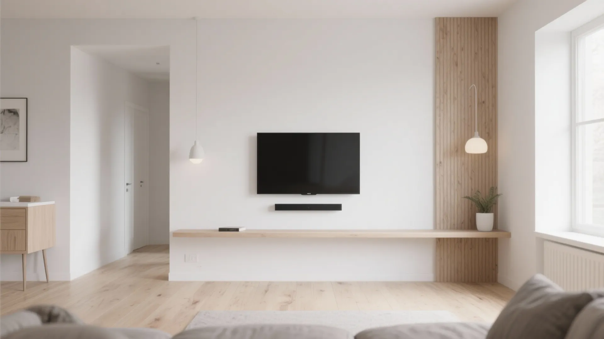 Minimalist TV Wall Design