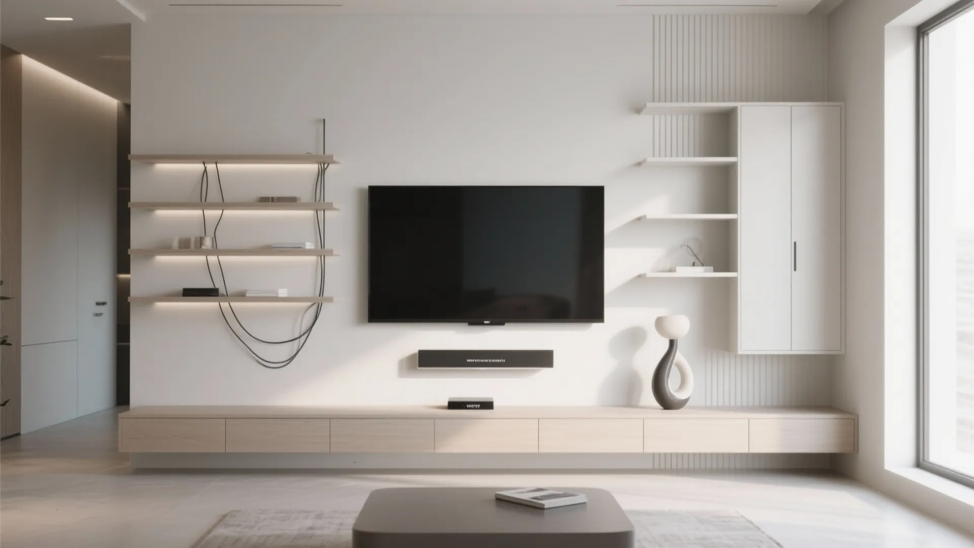 Minimalist TV Wall Setup