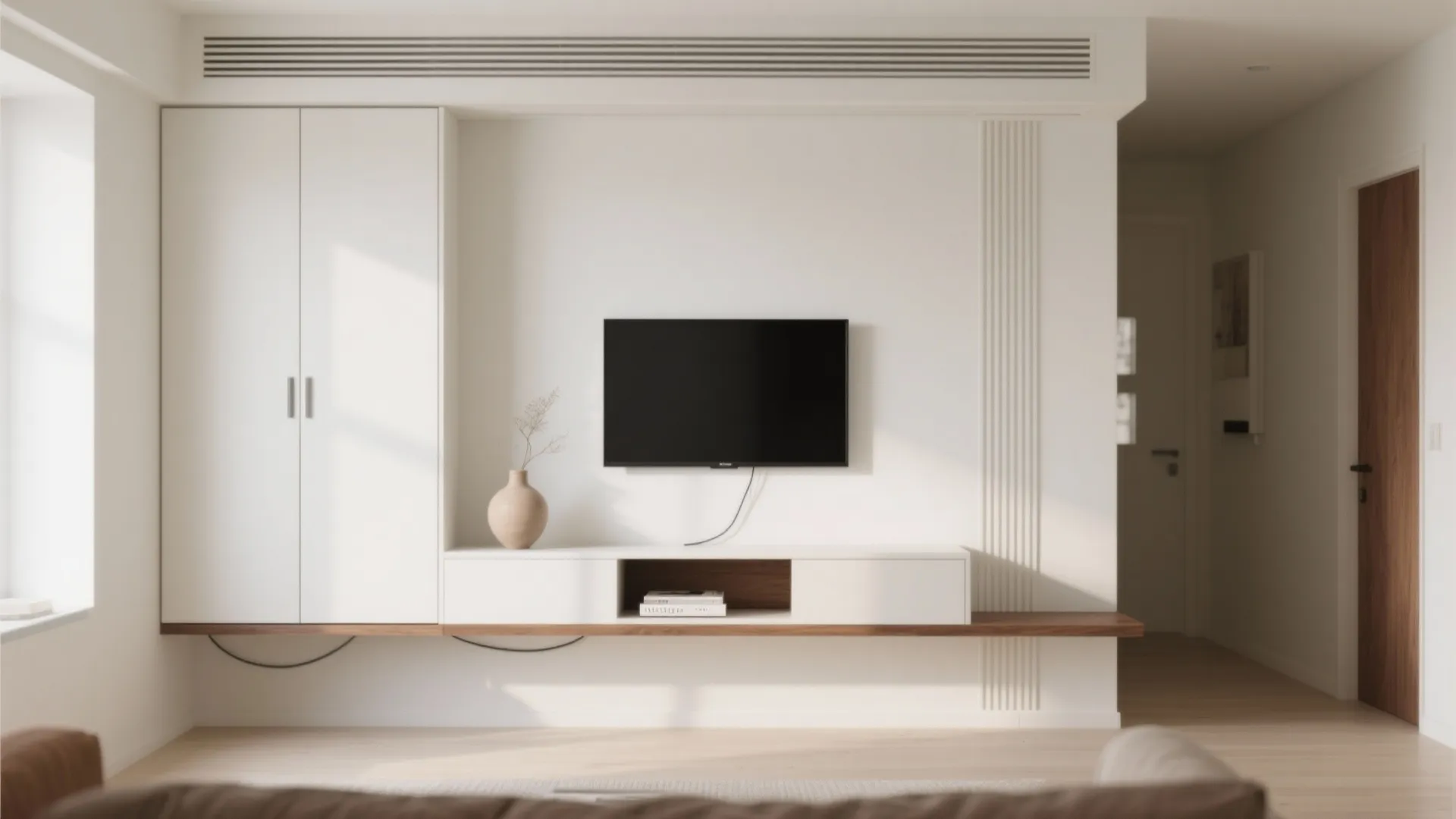 Minimalist TV Wall Storage