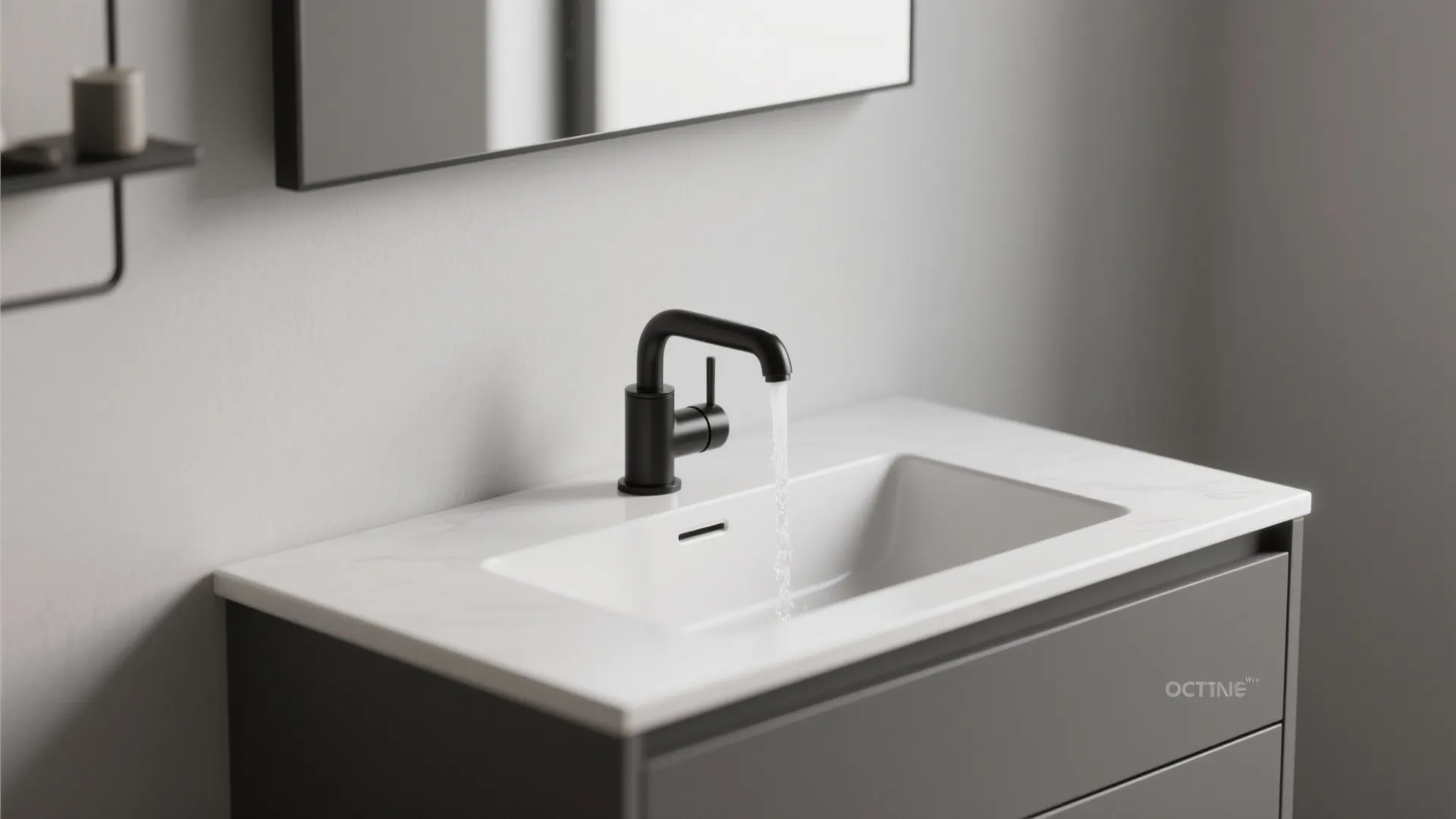 4. Minimalist Single-Sink Vanity