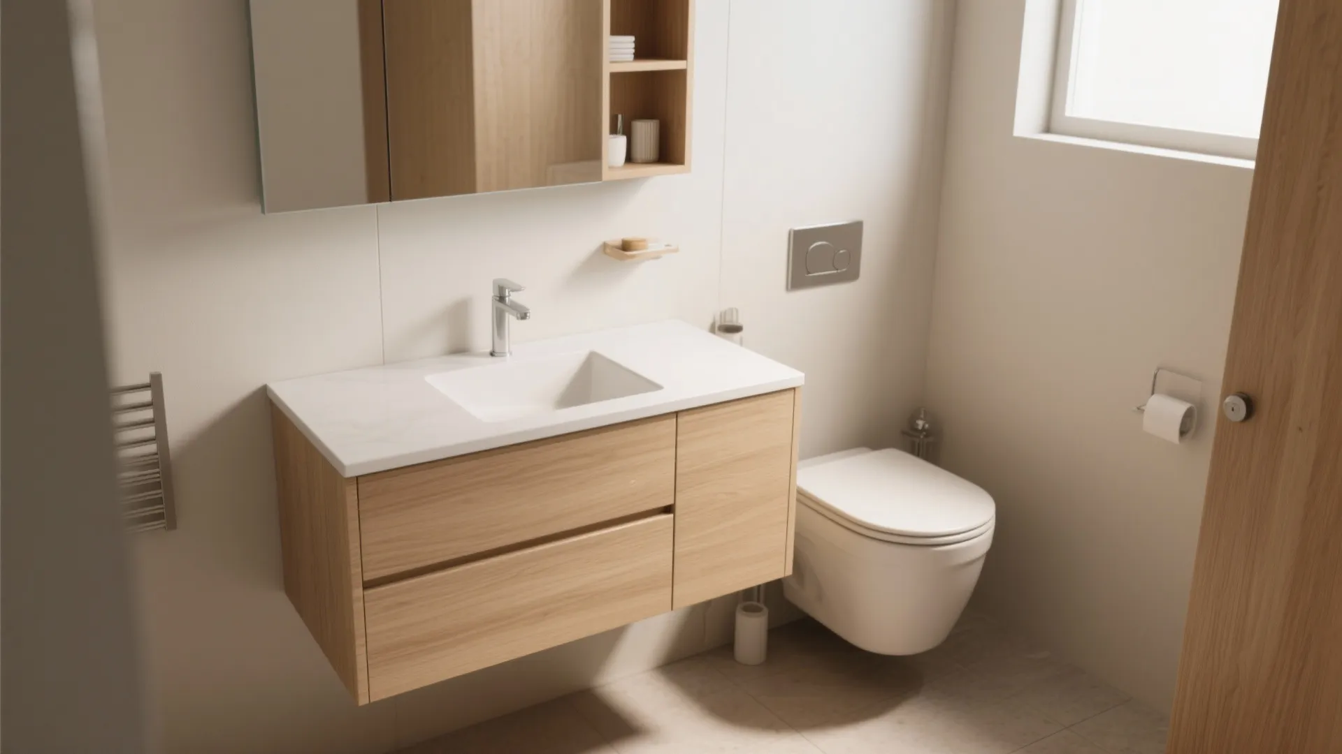 Minimalist Vanity Storage