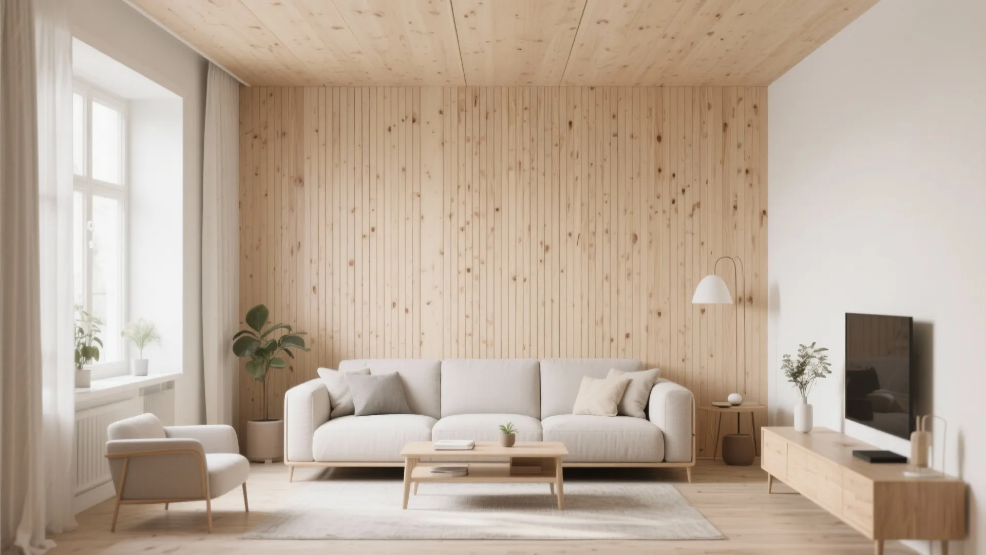 1. Minimalist Vertical Slats