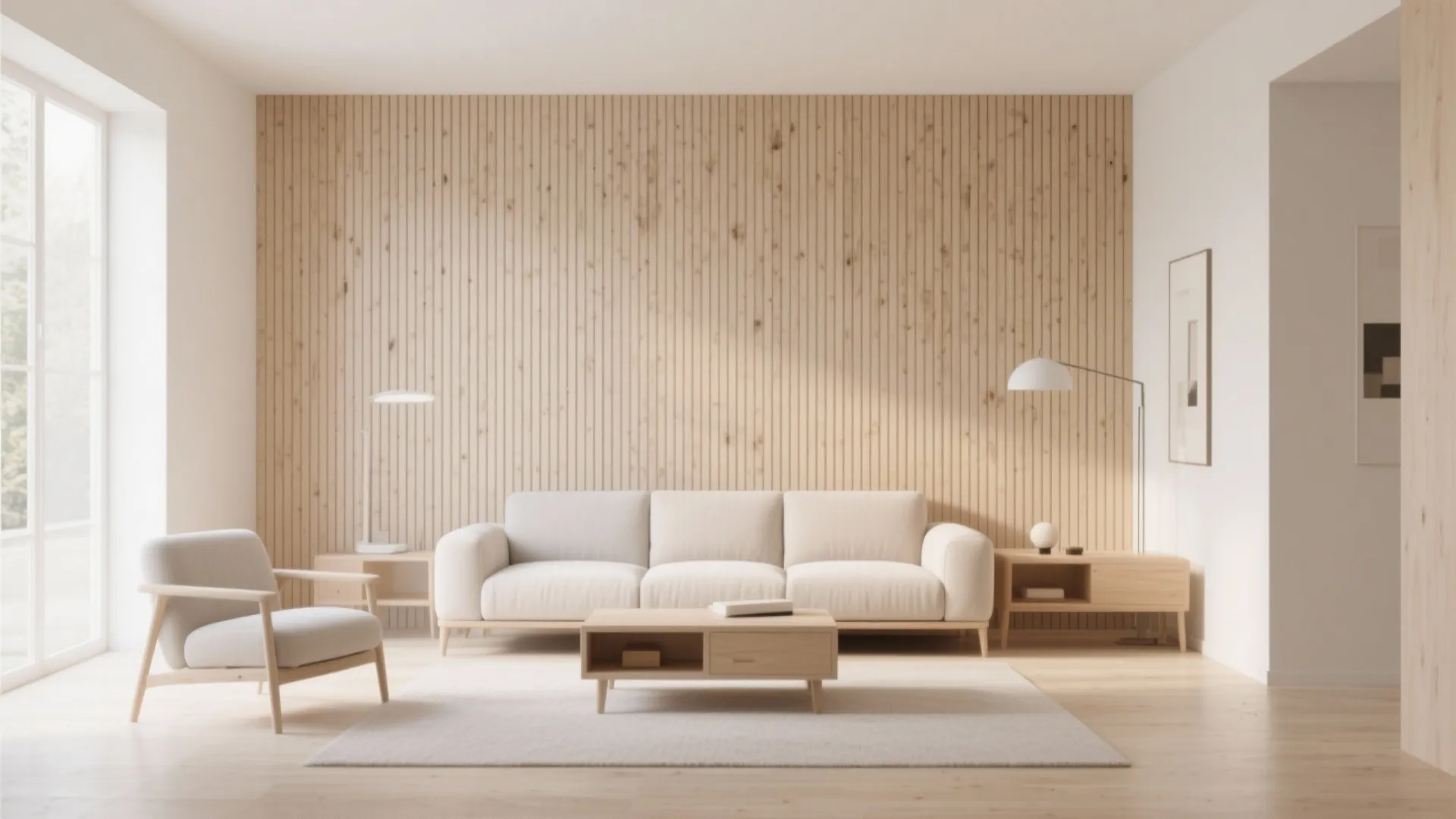 1. Minimalist Vertical Slats