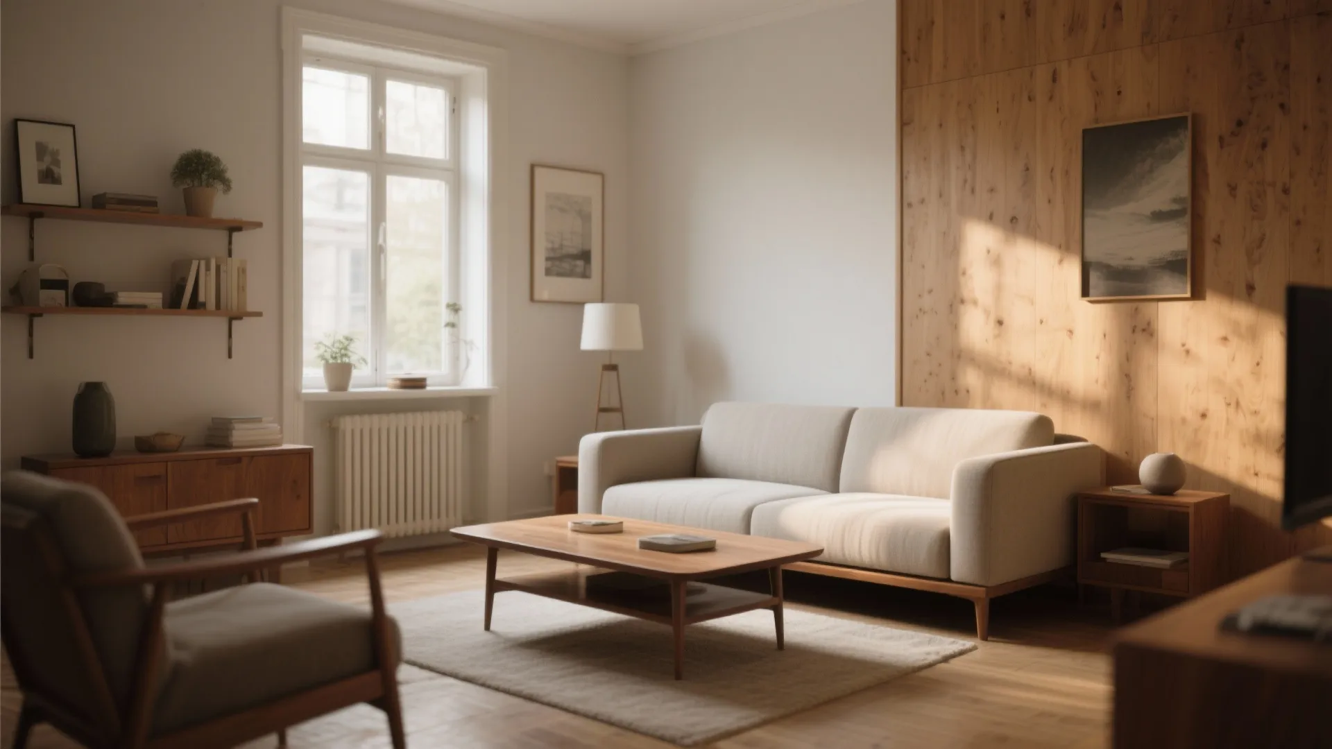 1. Minimalist Furniture with Vintage Accents