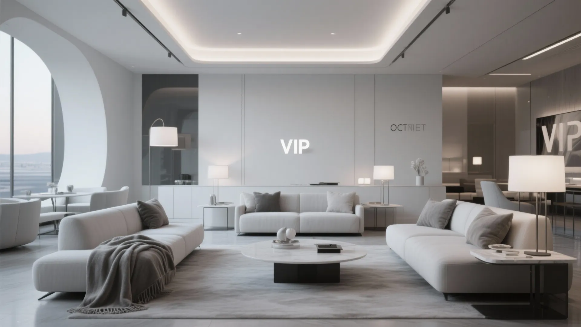 Minimalist Elegance for a VIP Lounge
