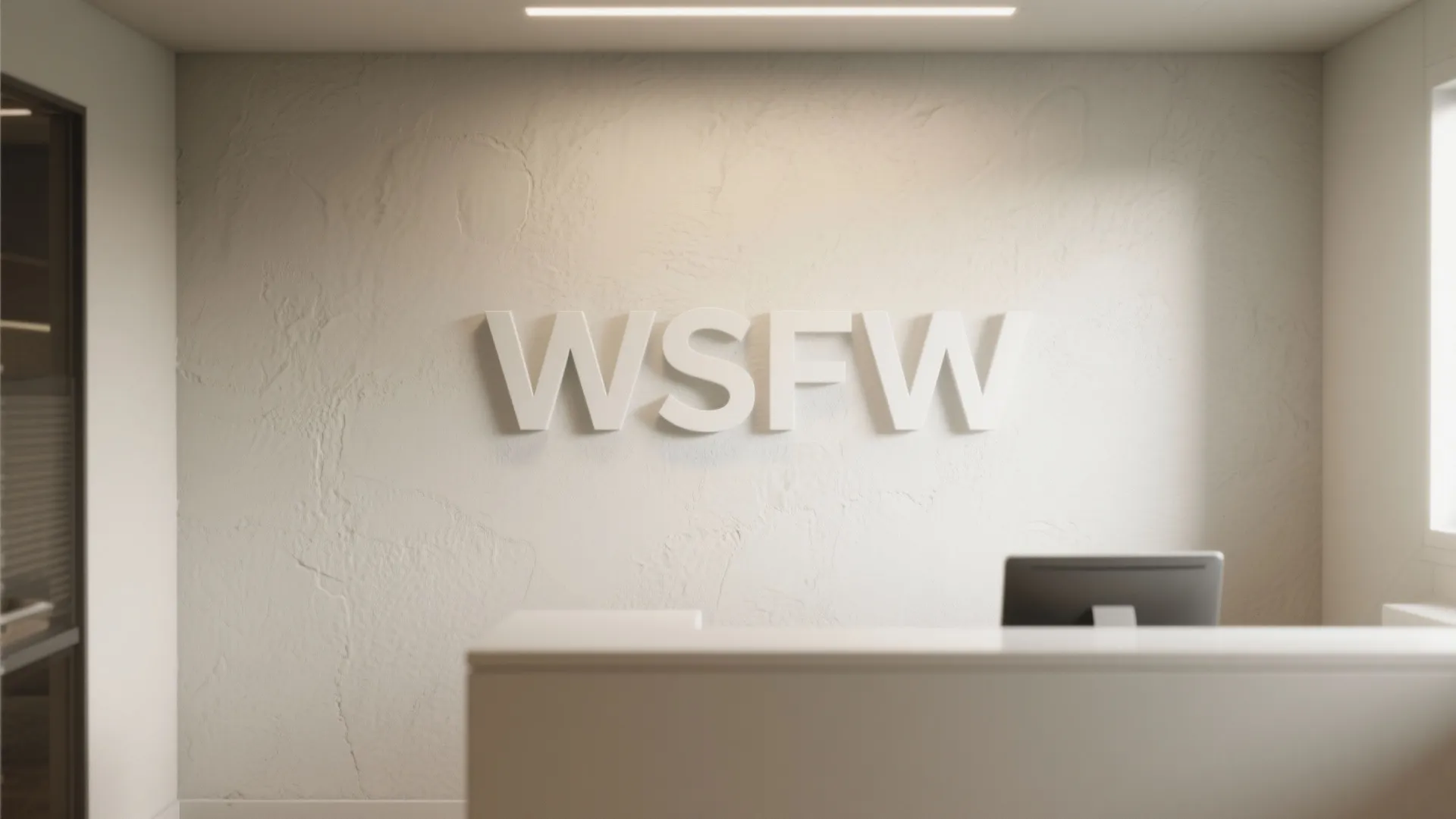 Minimalist Typography Mission Wall