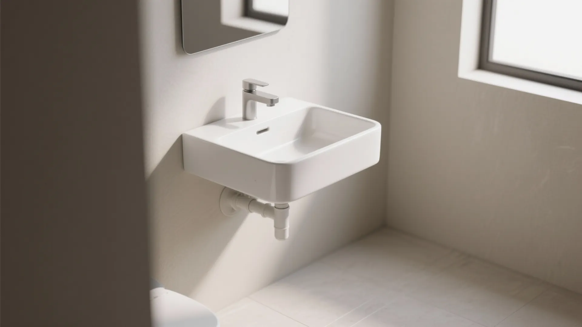 Minimalist Wall-Mounted Basin