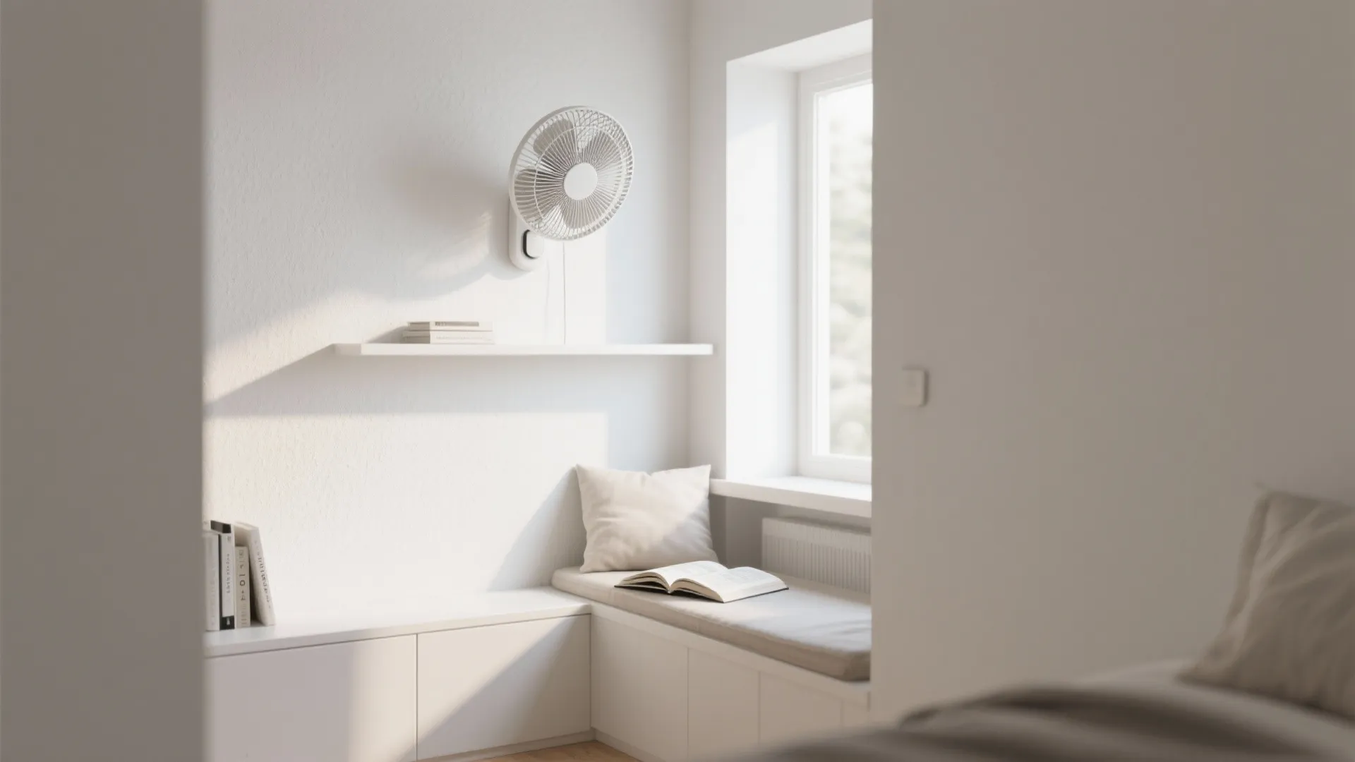 Minimalist Wall Fan Aesthetic