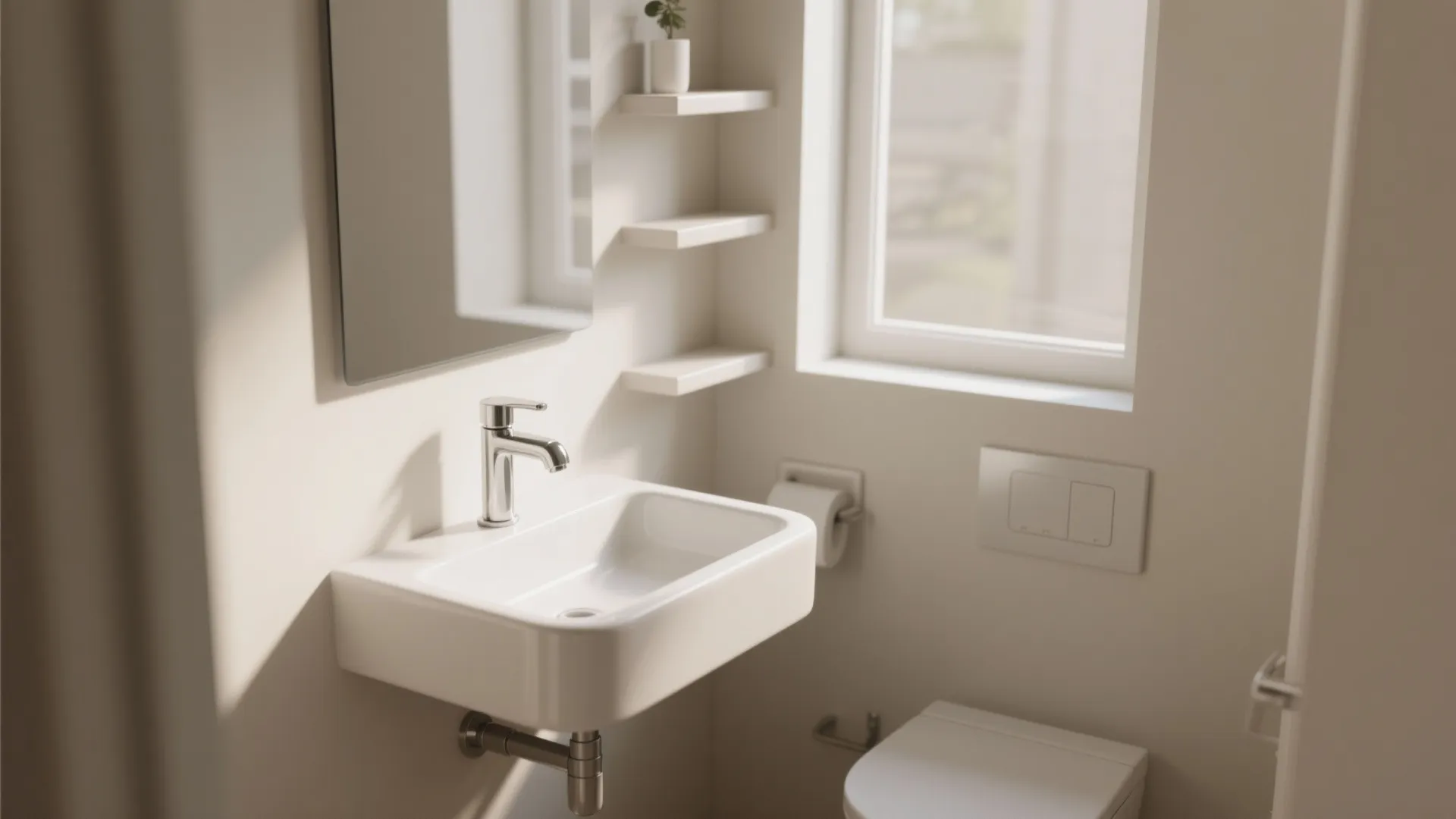 Minimalist Wall-Mounted Sink