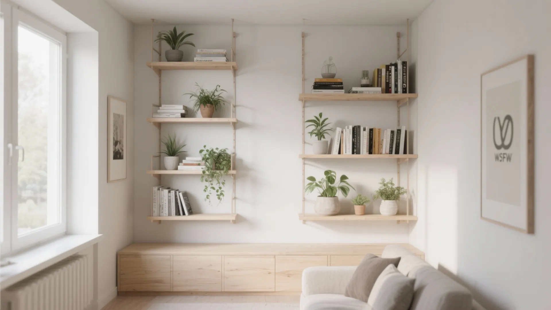 Minimalist Wall-Mounted Storage