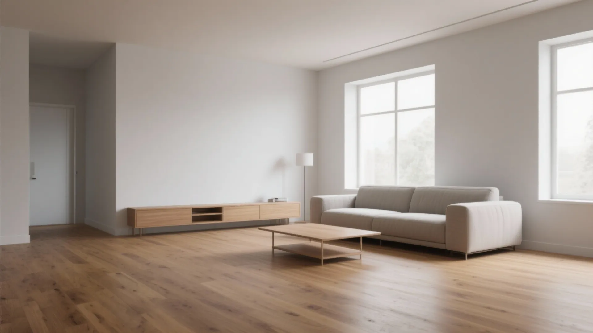 1. Minimalist Style with Warm Oak