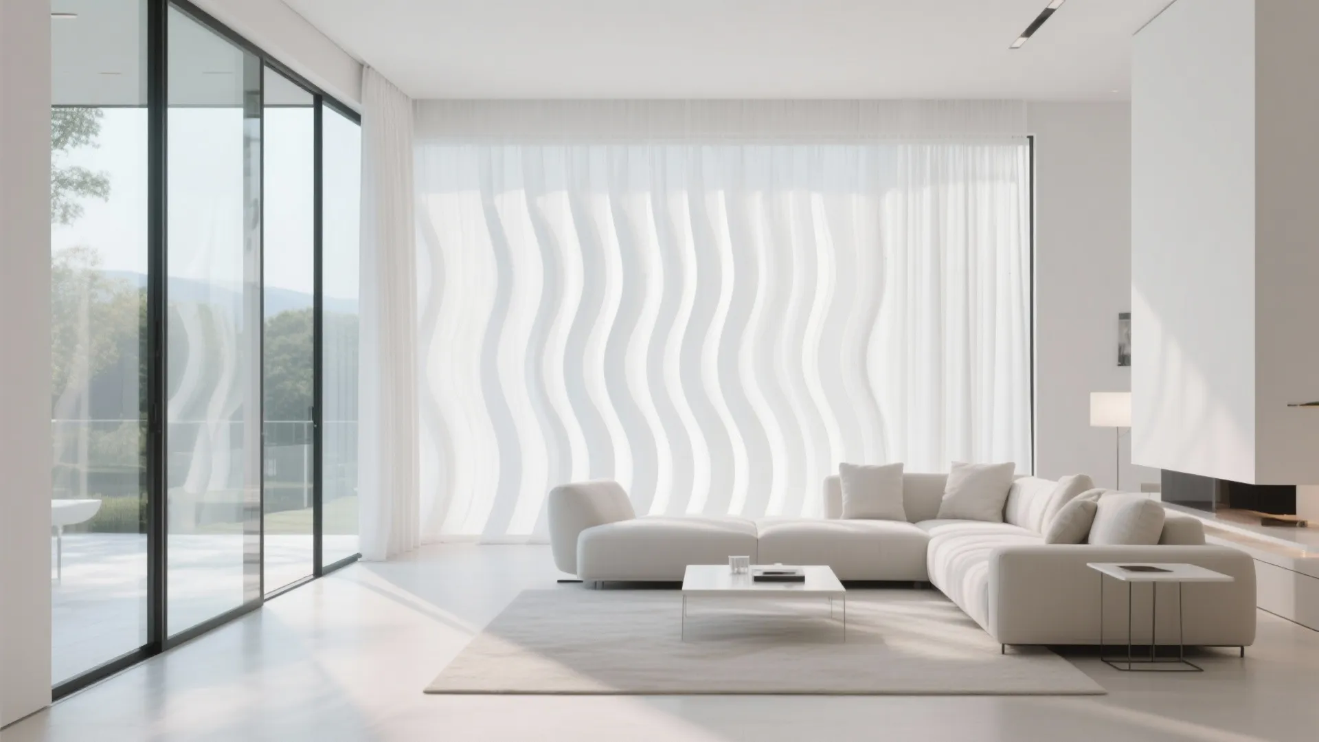 Minimalist Wave Curtains