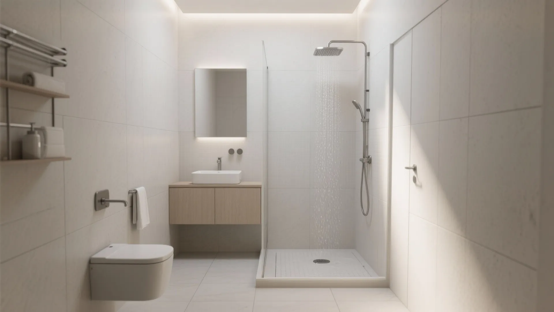 Idea 5: Minimalist Wet Room