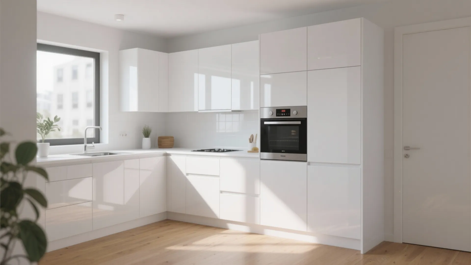 Minimalist White Cabinetry
