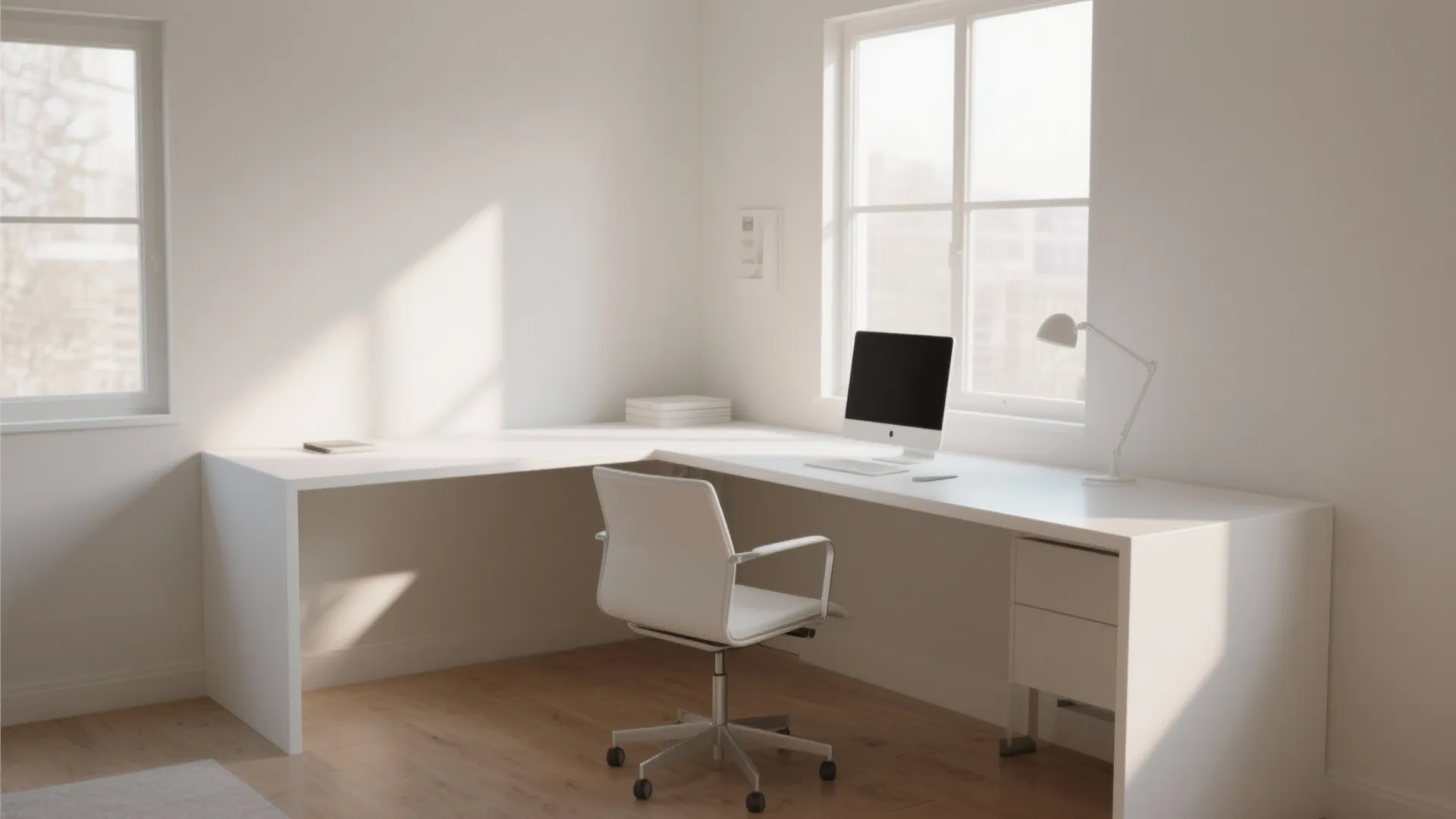 7. Minimalist White Finish