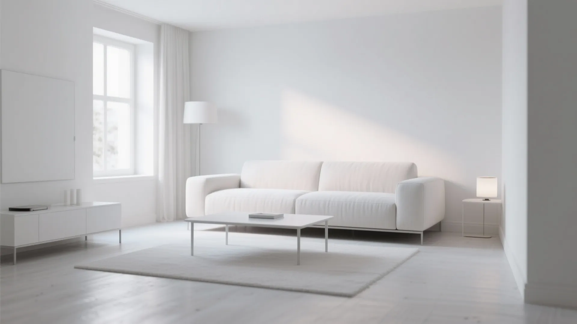 8. Minimalist Furniture in White Rooms