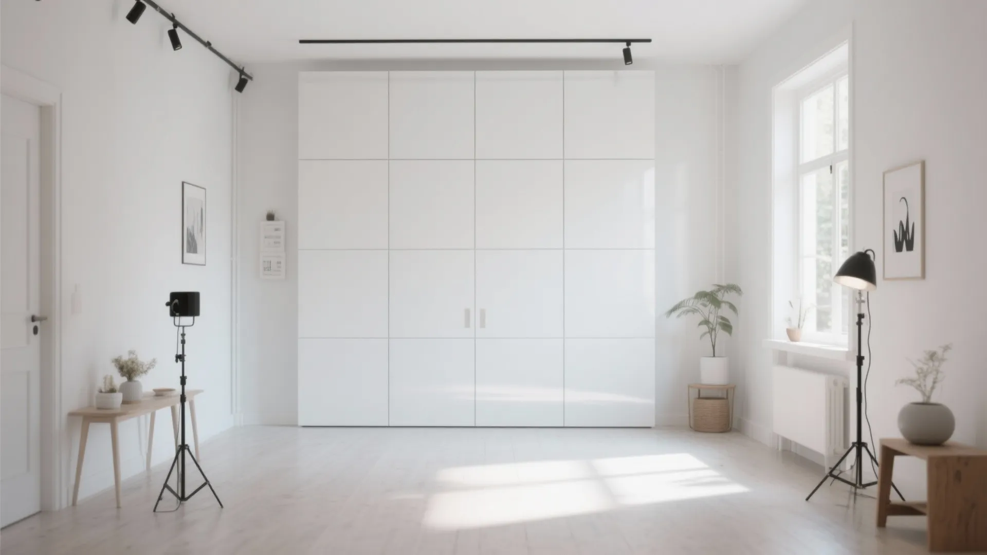 Minimalist White Panels for a Clean Look