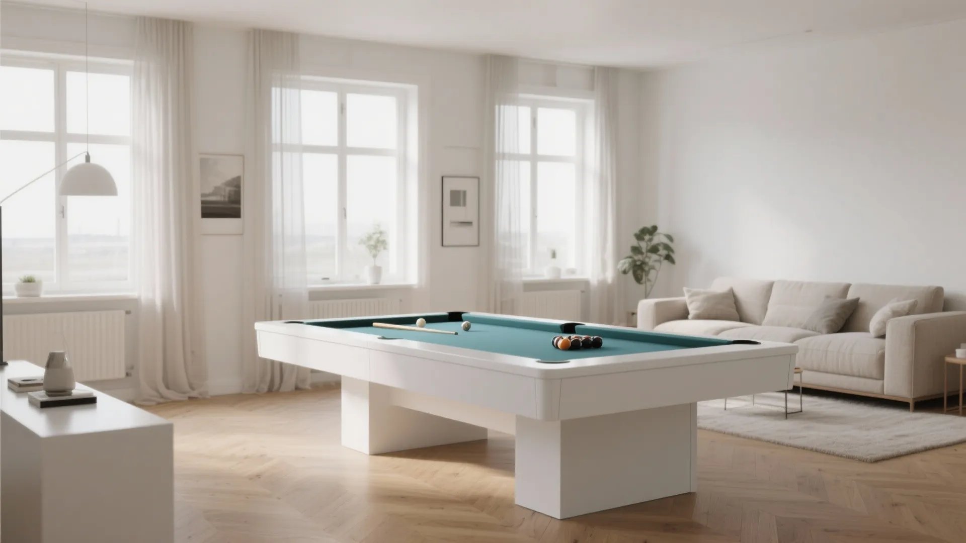 Minimalist Style Pool Table