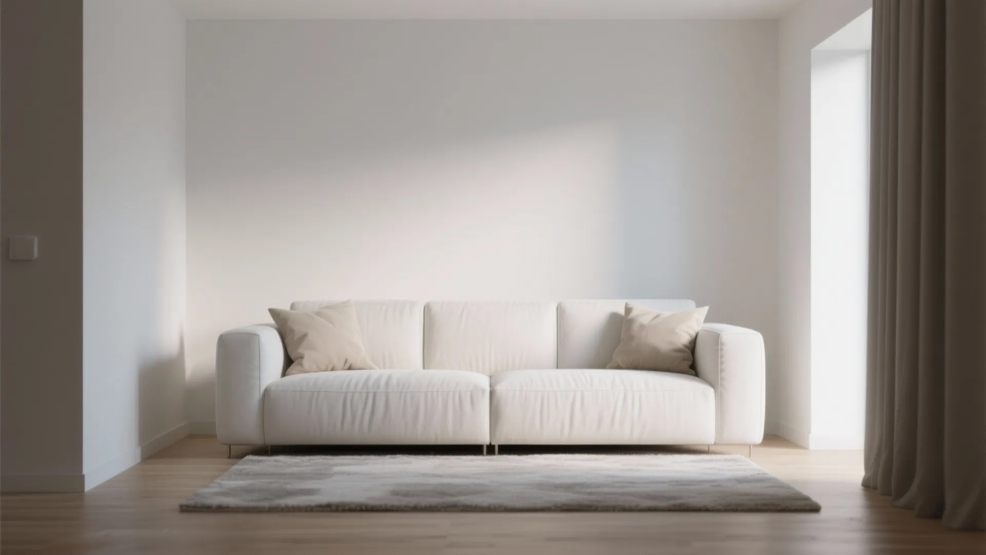 1. Minimalist White Sofa as the Focal Point