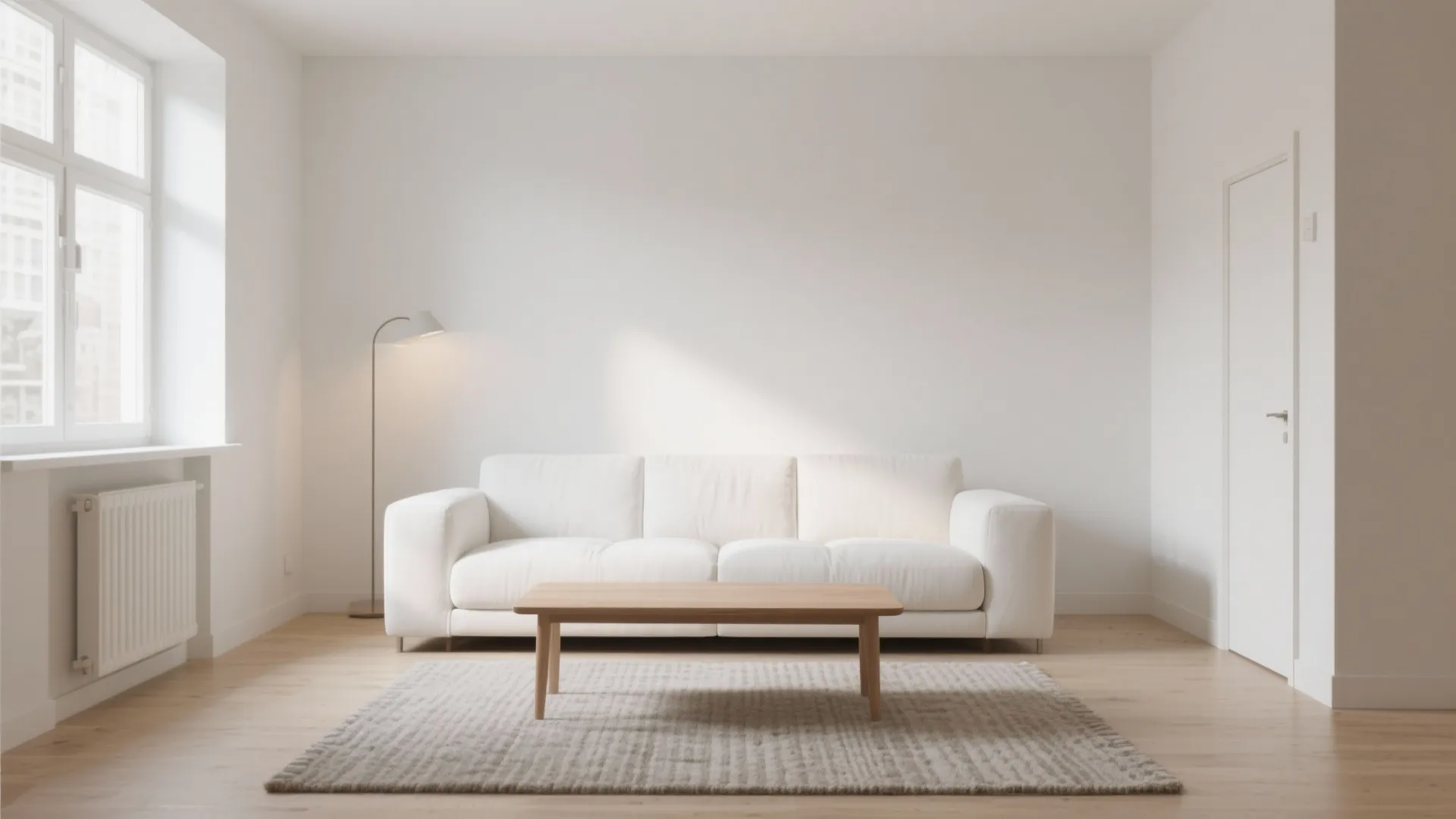 1. Minimalist Chic with a White Sofa