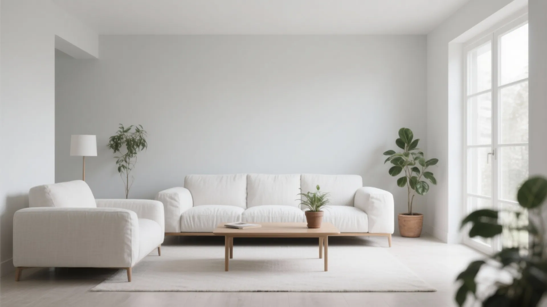1. Minimalist Elegance with White Sofas