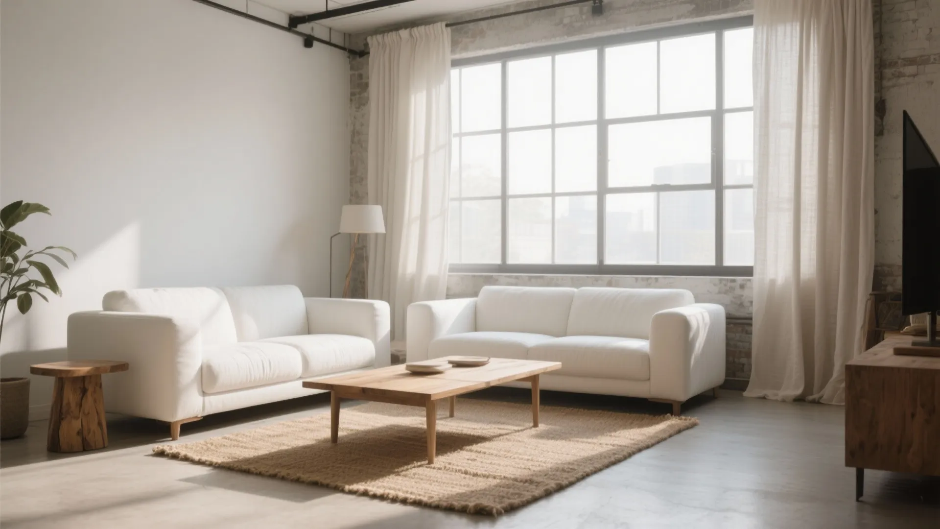 1. Minimalist Accents with Natural Textures