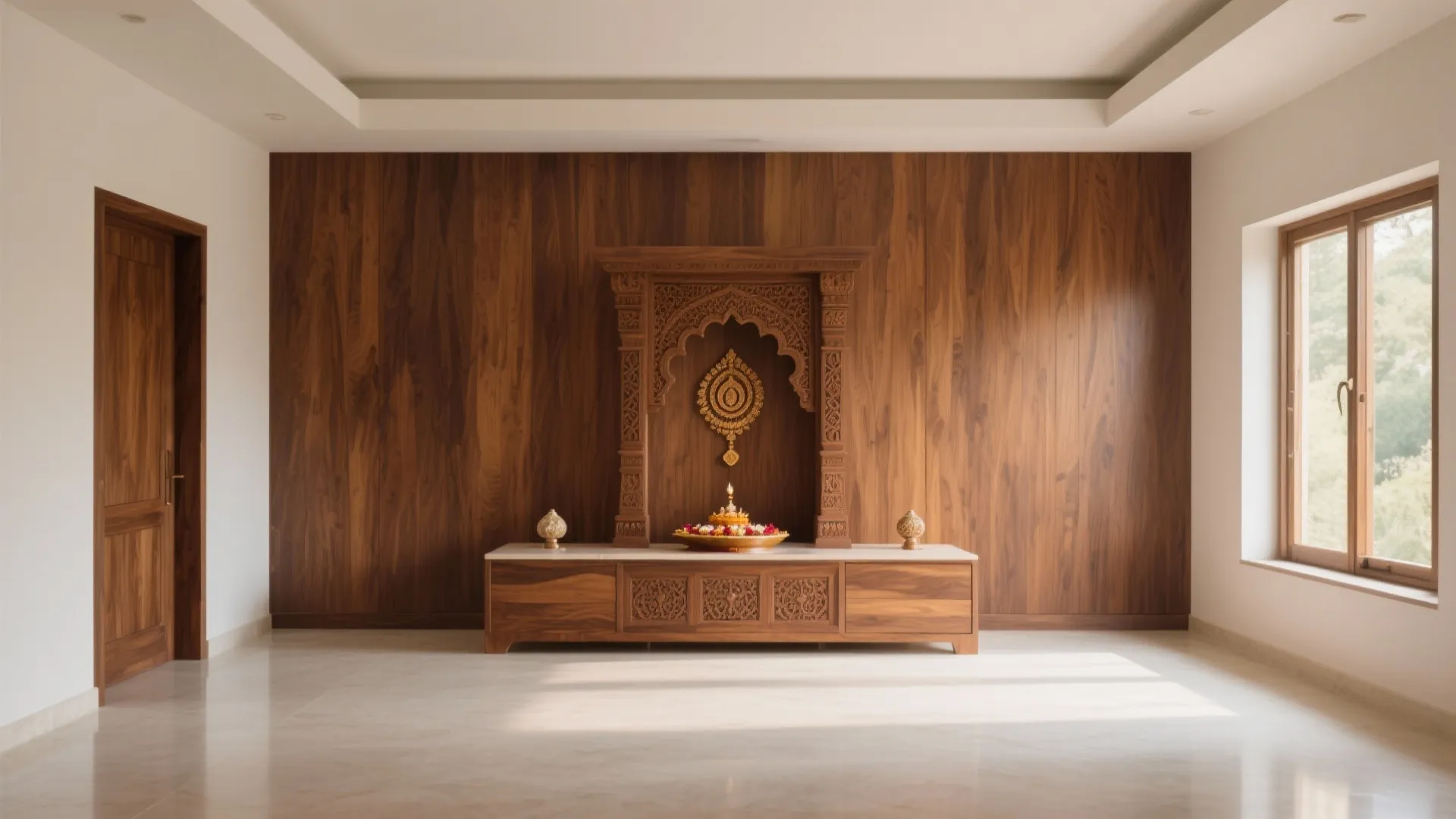 Minimalist Wooden Backdrop