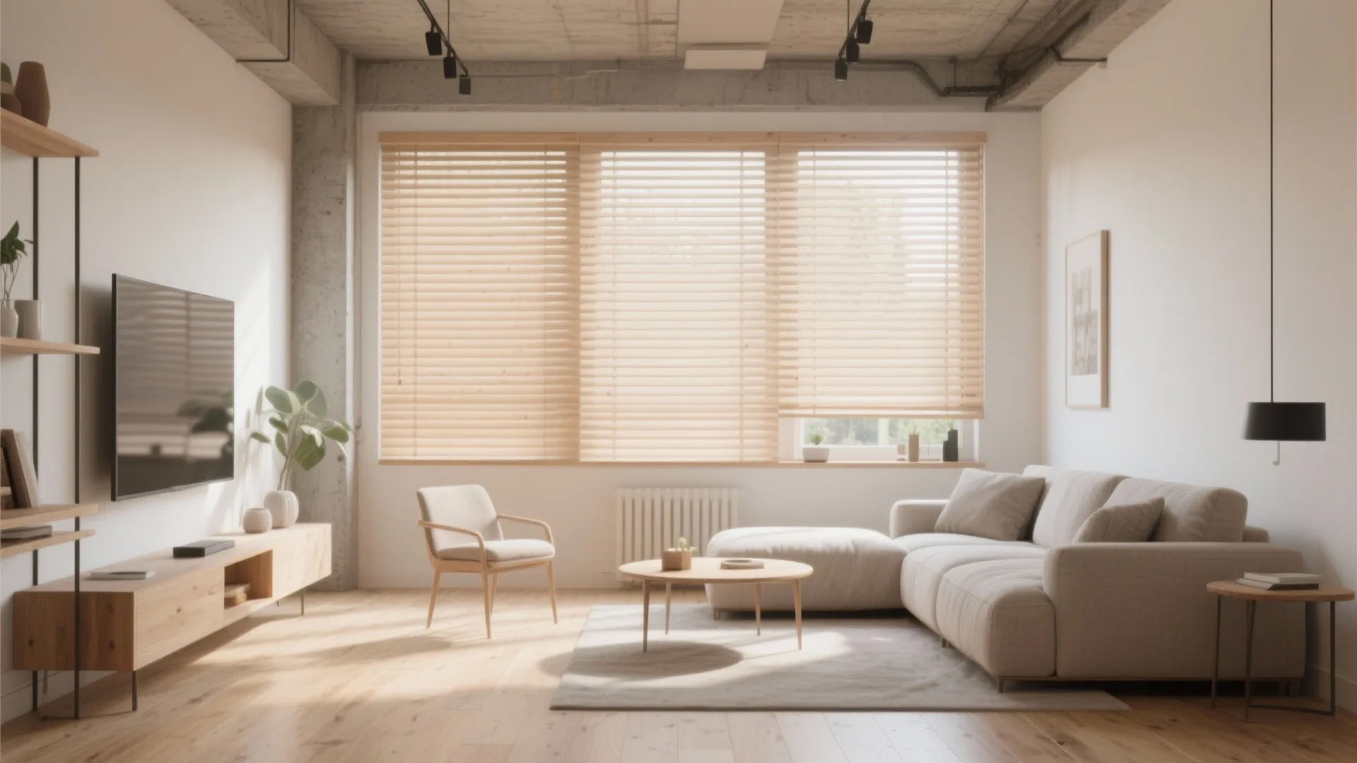 1. Minimalist Wooden Slats