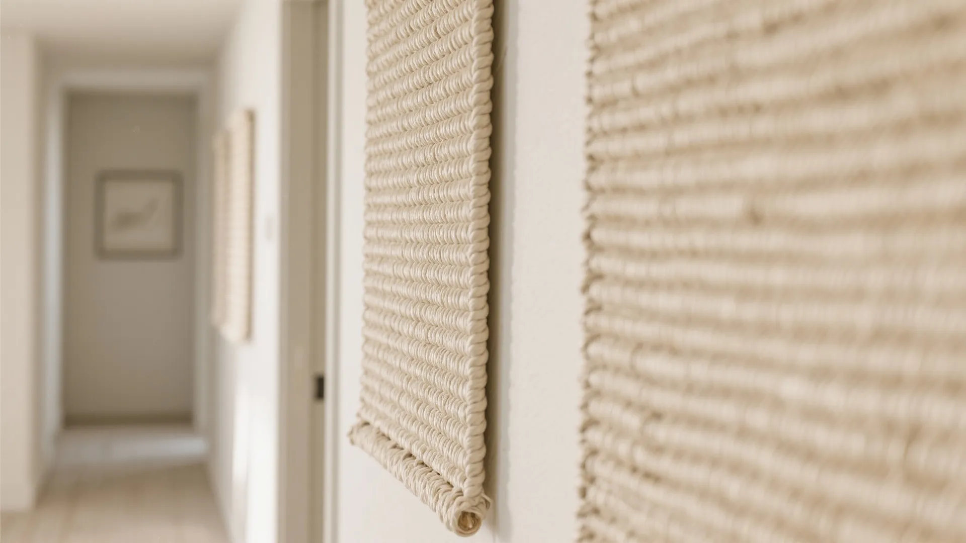 Minimalist woven wall mats