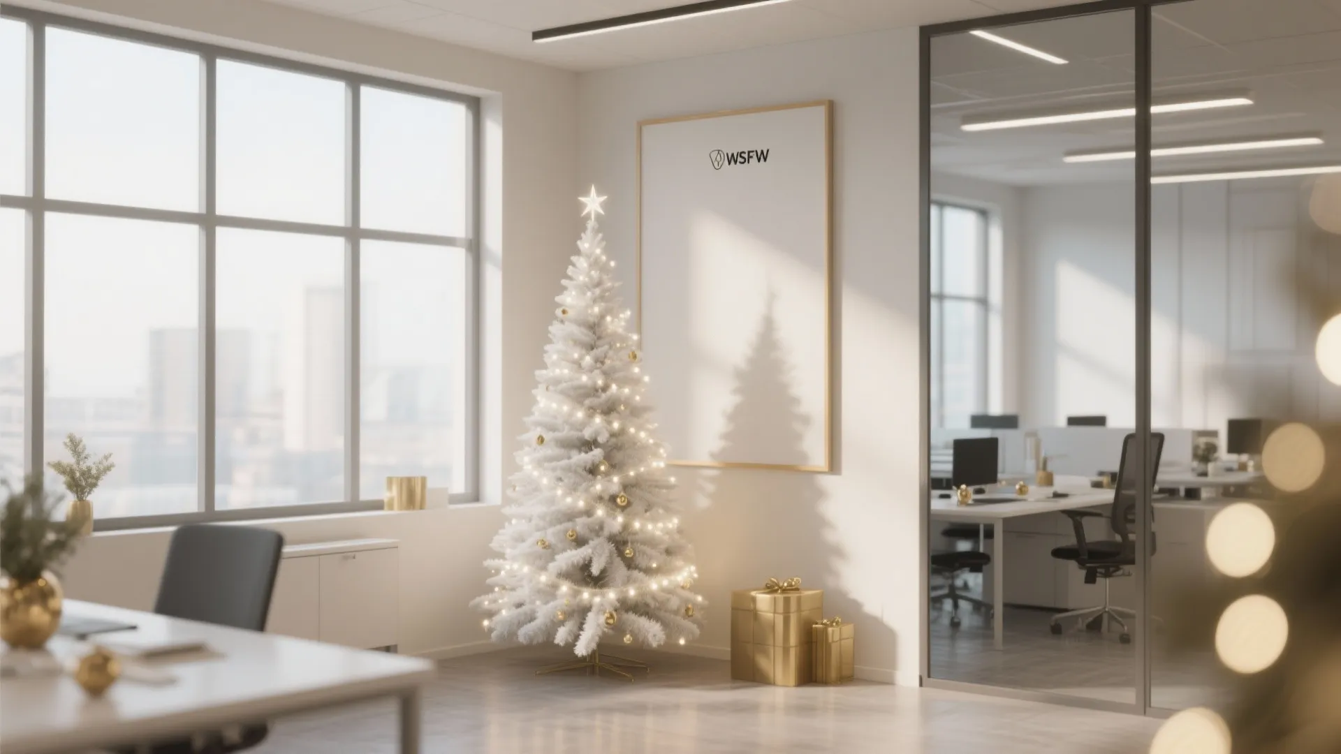 1. Minimalist Christmas Tree Corners