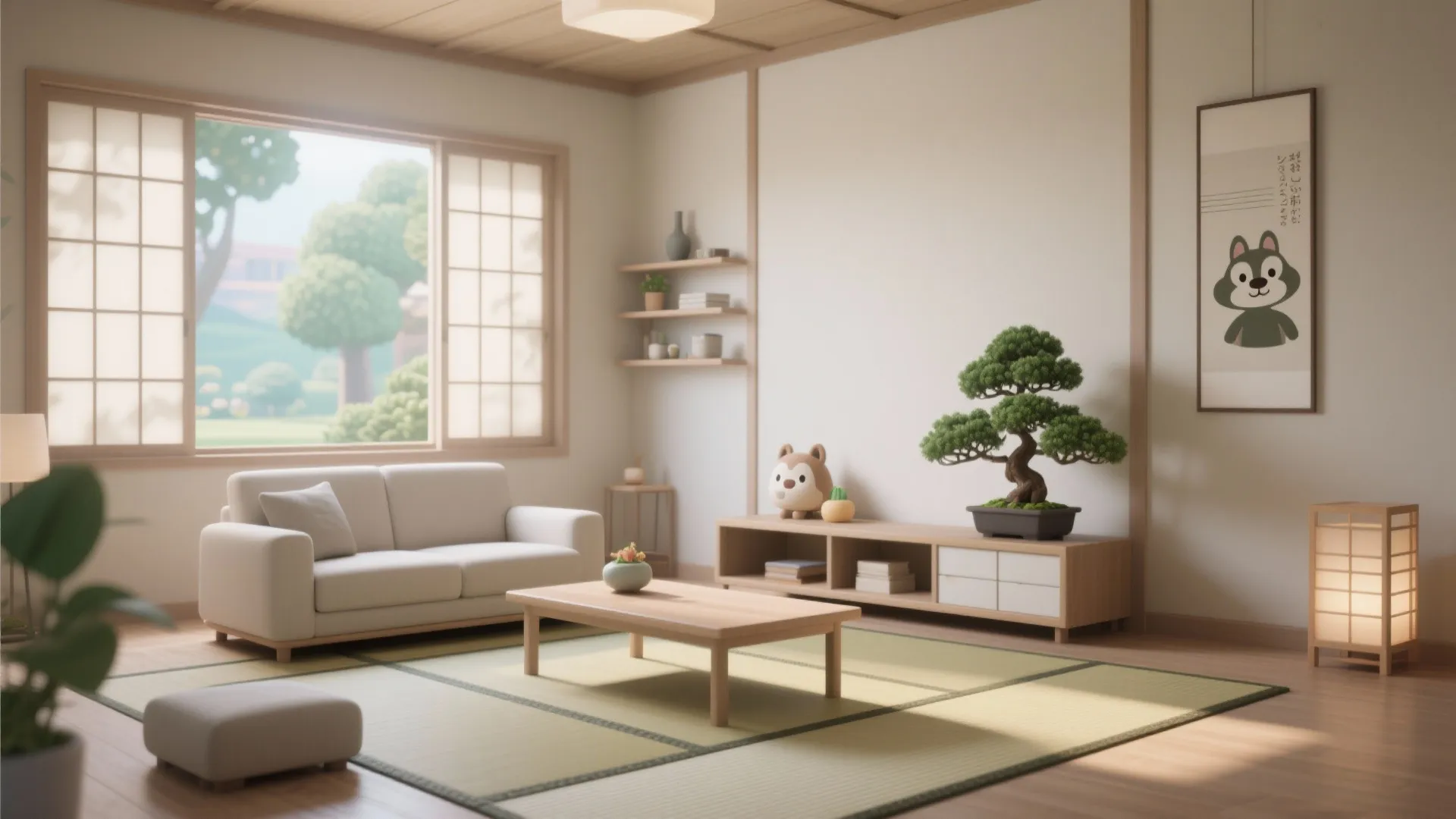 1. Minimalist Zen Layout