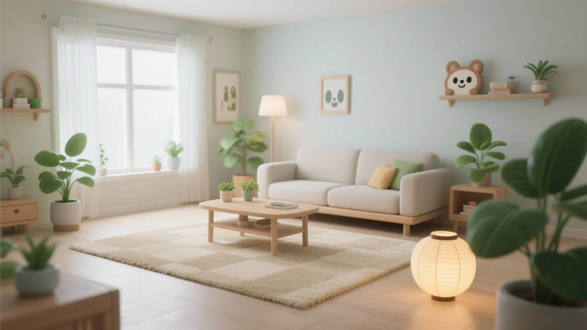 2. Minimalist Zen Space