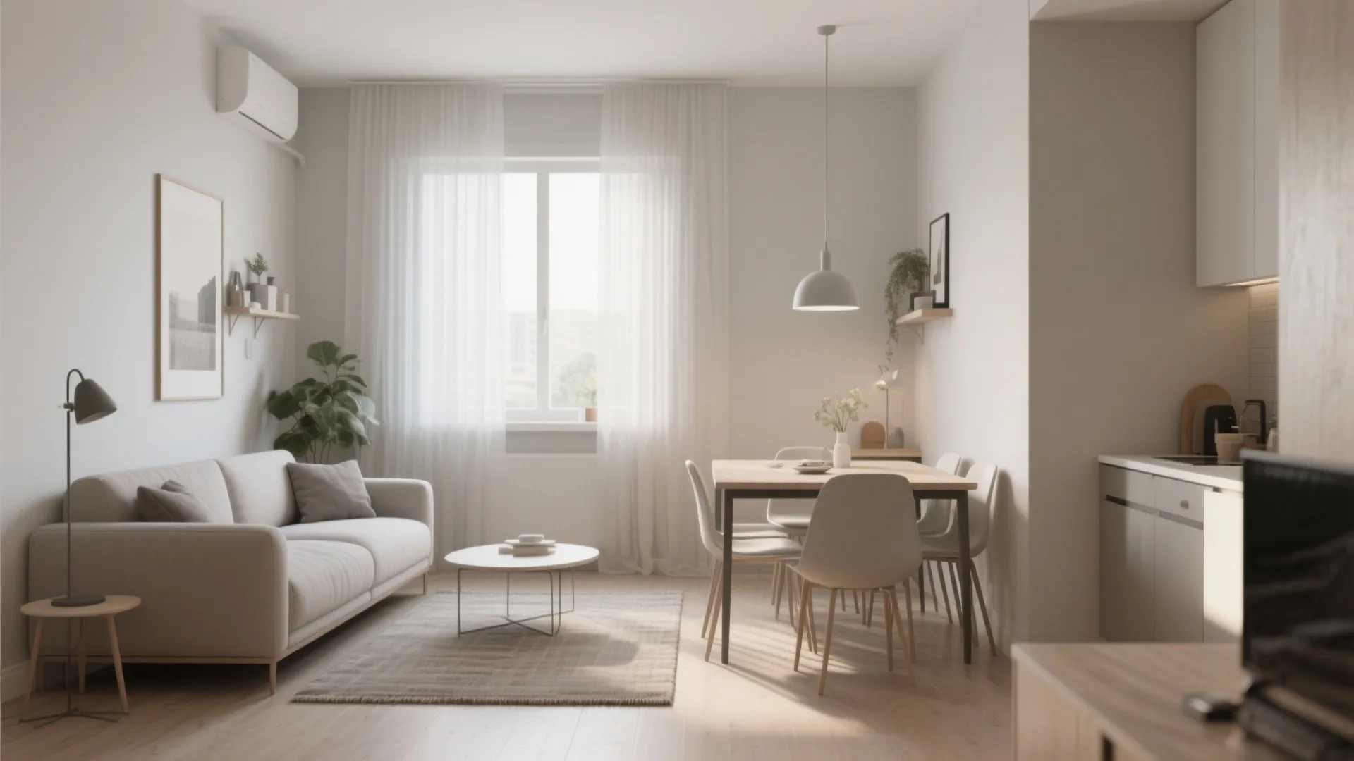 1. Minimalist Layout with Defined Zones