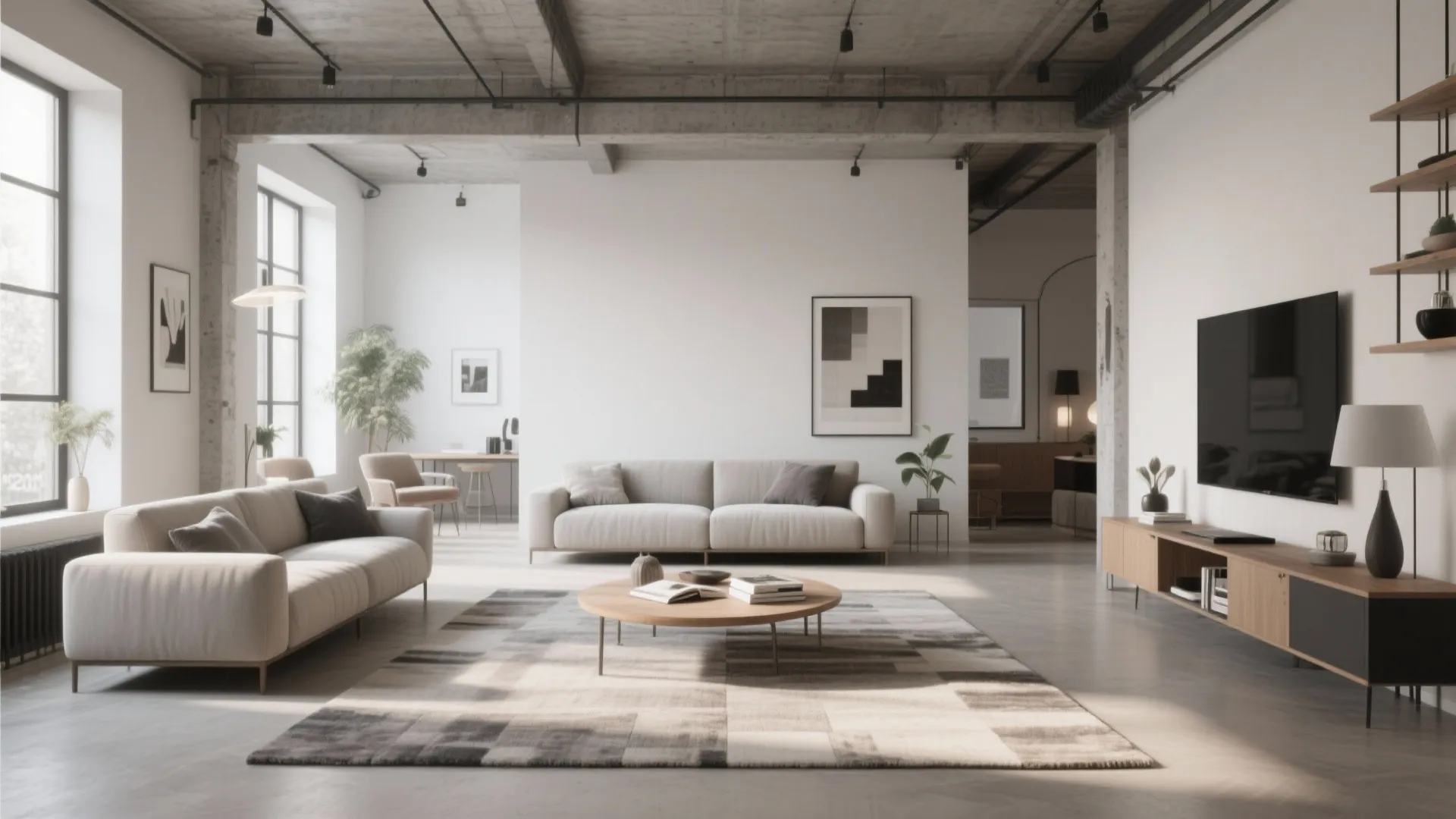 1. Minimalist Layout with Strategic Zoning