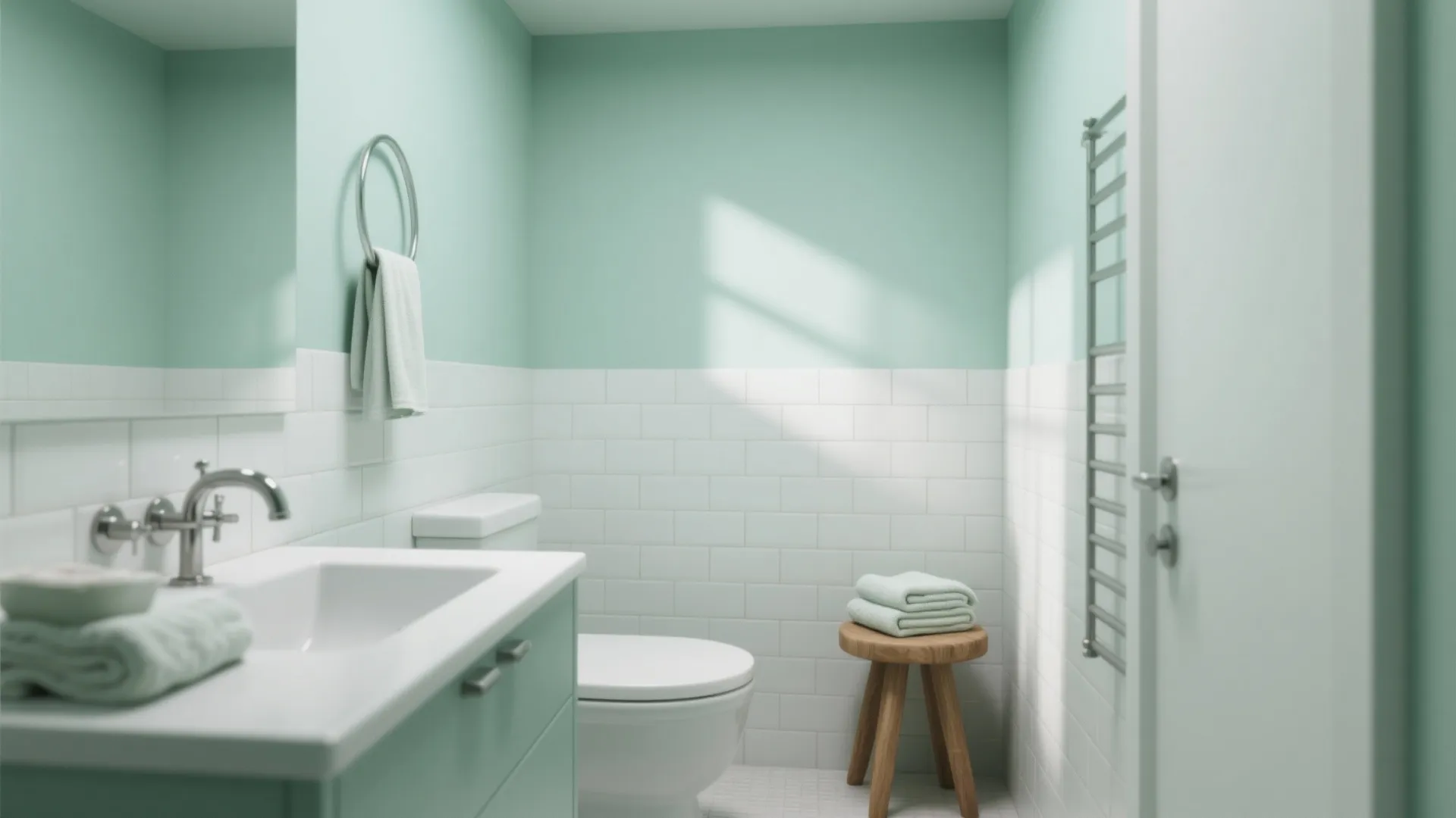 4. Mint Green in Bathrooms for a Spa Feel