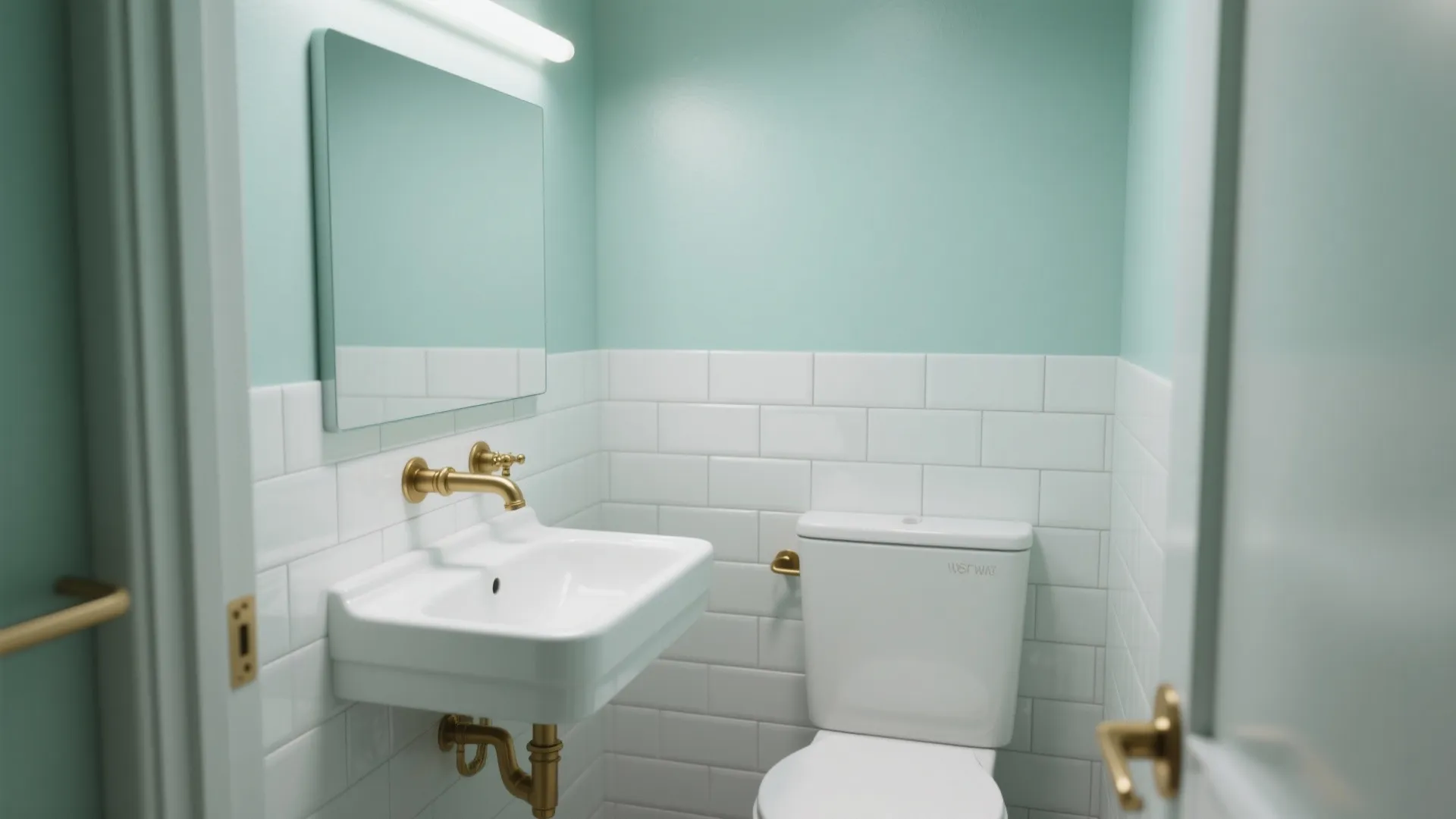 Mint Bathroom Refresh: Bright and Hygienic