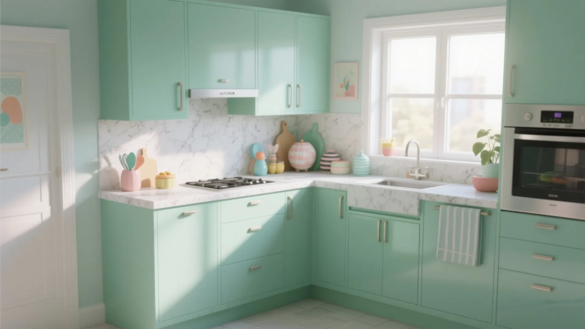 3. Mint Green for Fresh Brightness