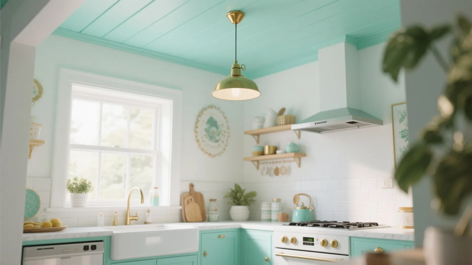 2. Painted Accent Ceilings