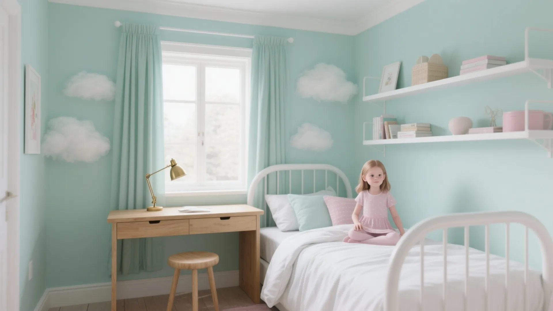 Mint Monochrome with Cloud White