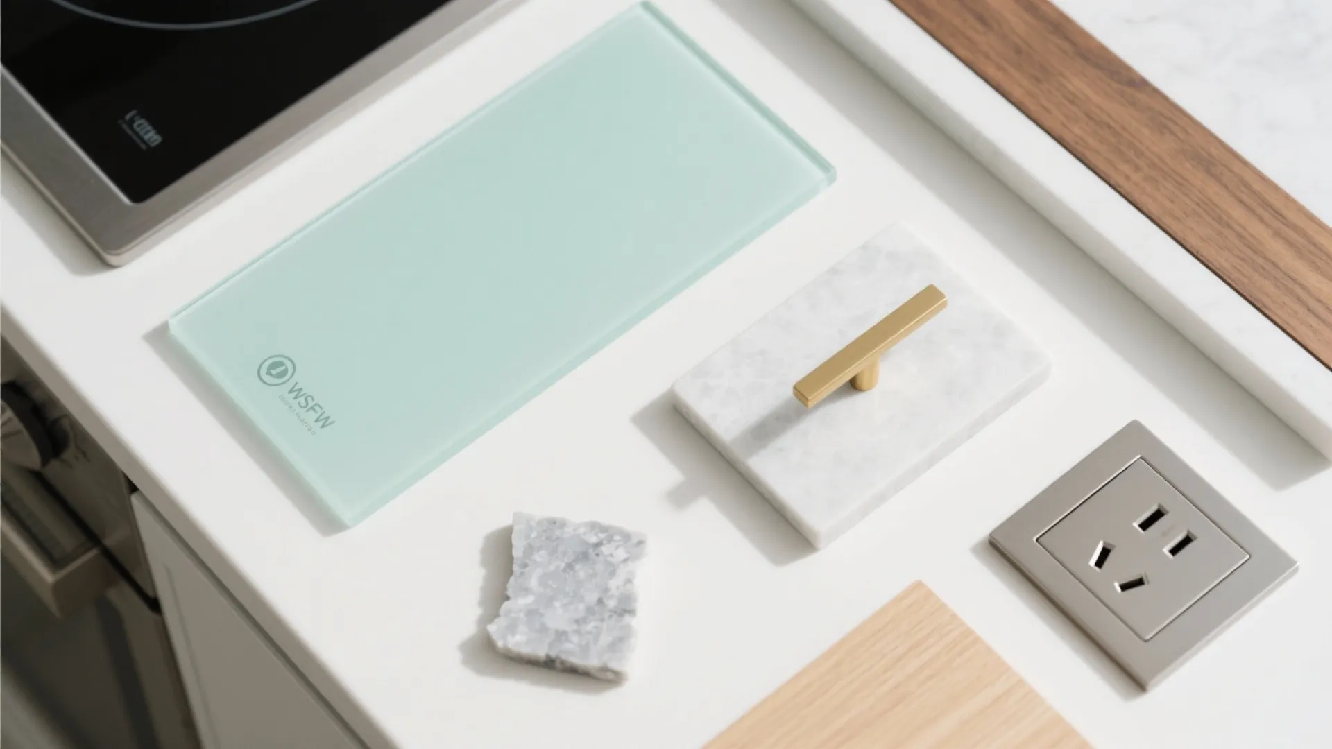 Let natural light travel with a glass backsplash