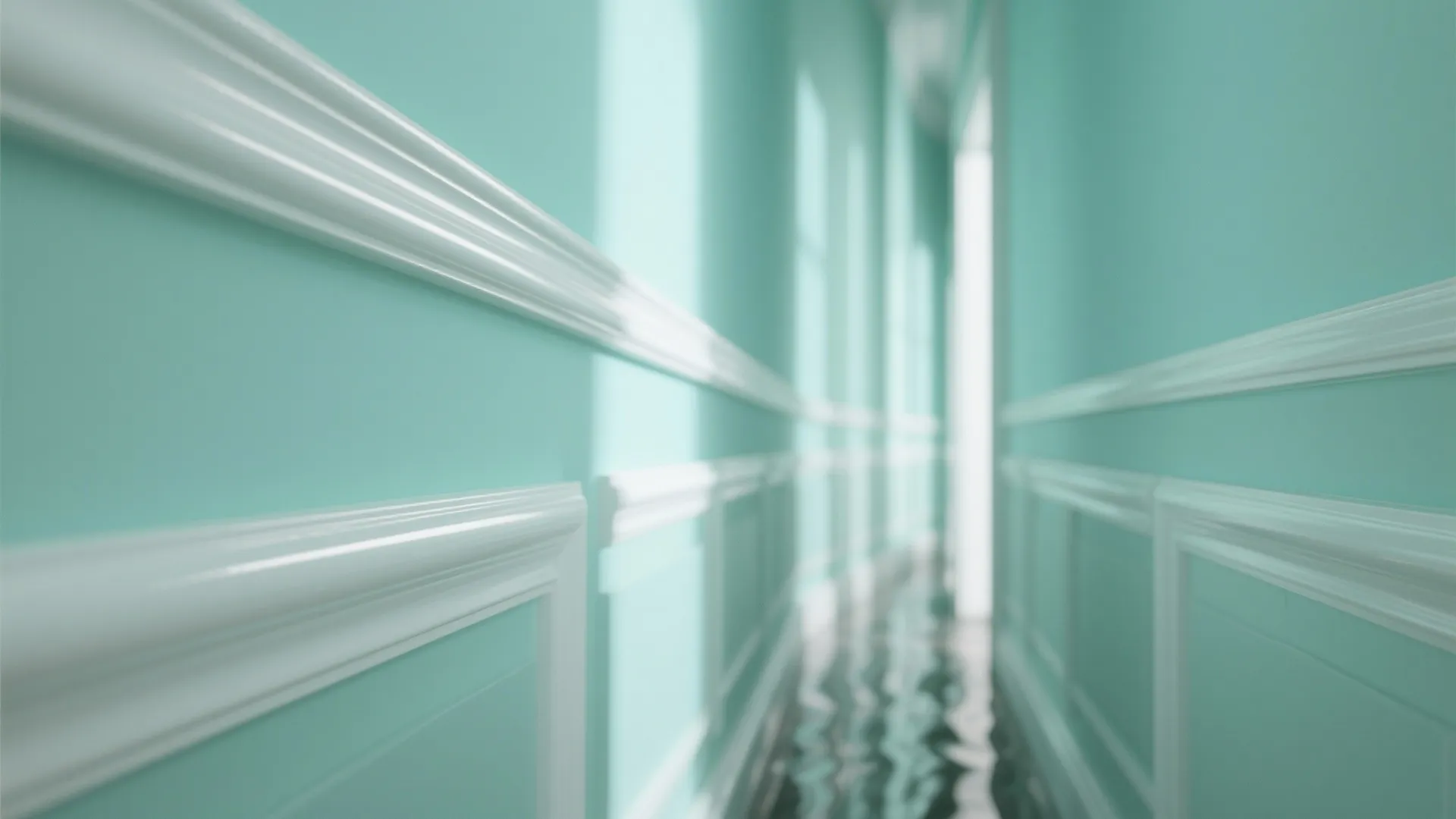 4. Mint and High-Gloss Trim