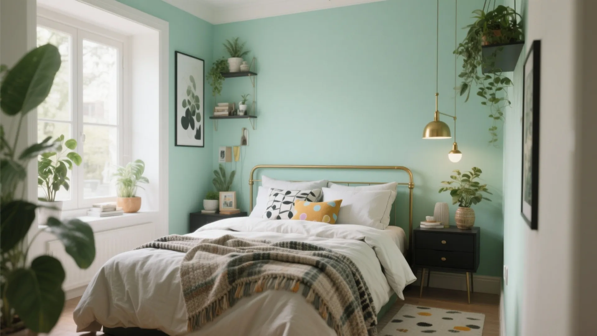 2. Mint Green for a Fresh, Playful Feel
