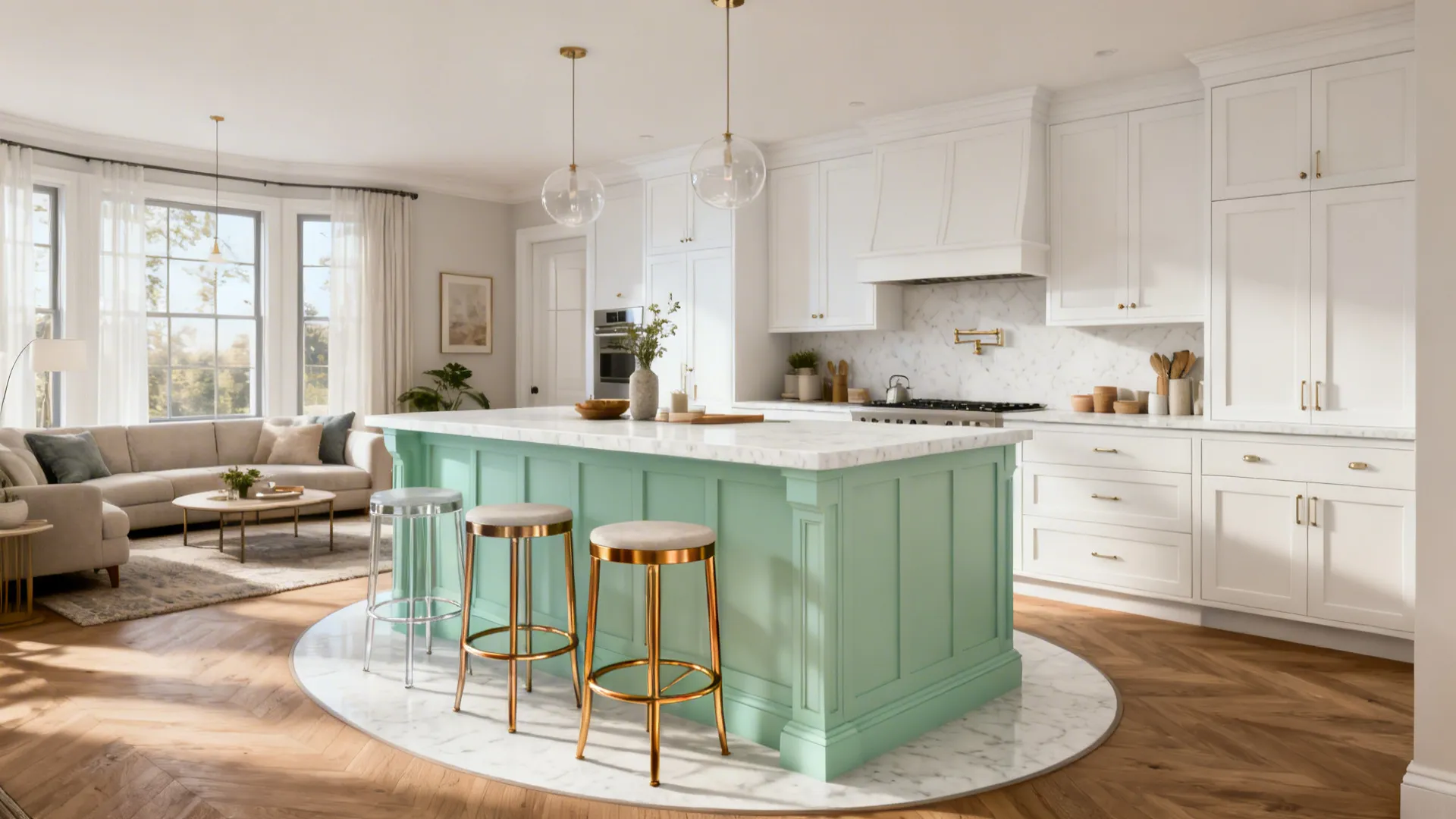 Mint Island, White Perimeter: A Focal Punch